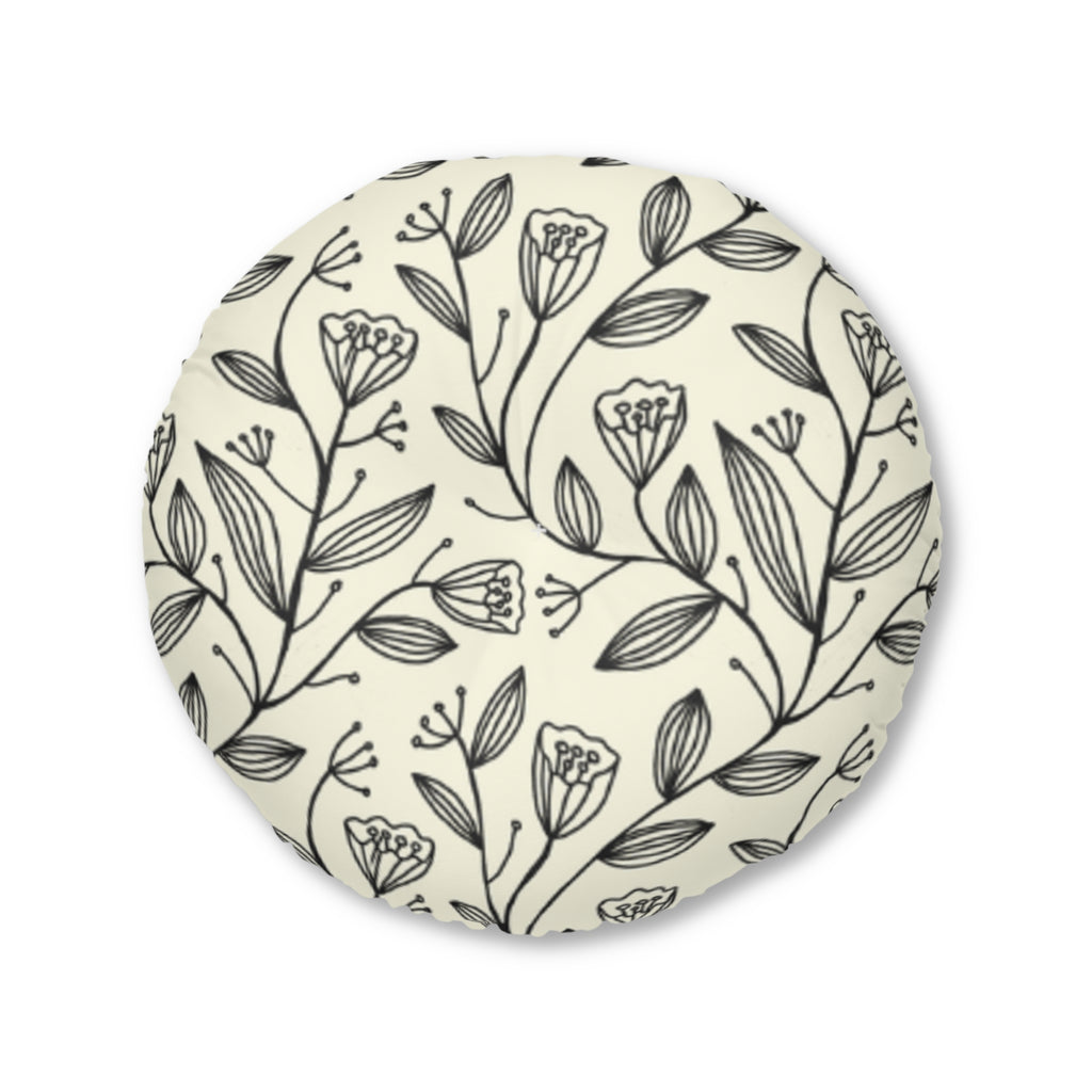 Tulip Garden Floor Pillow Round
