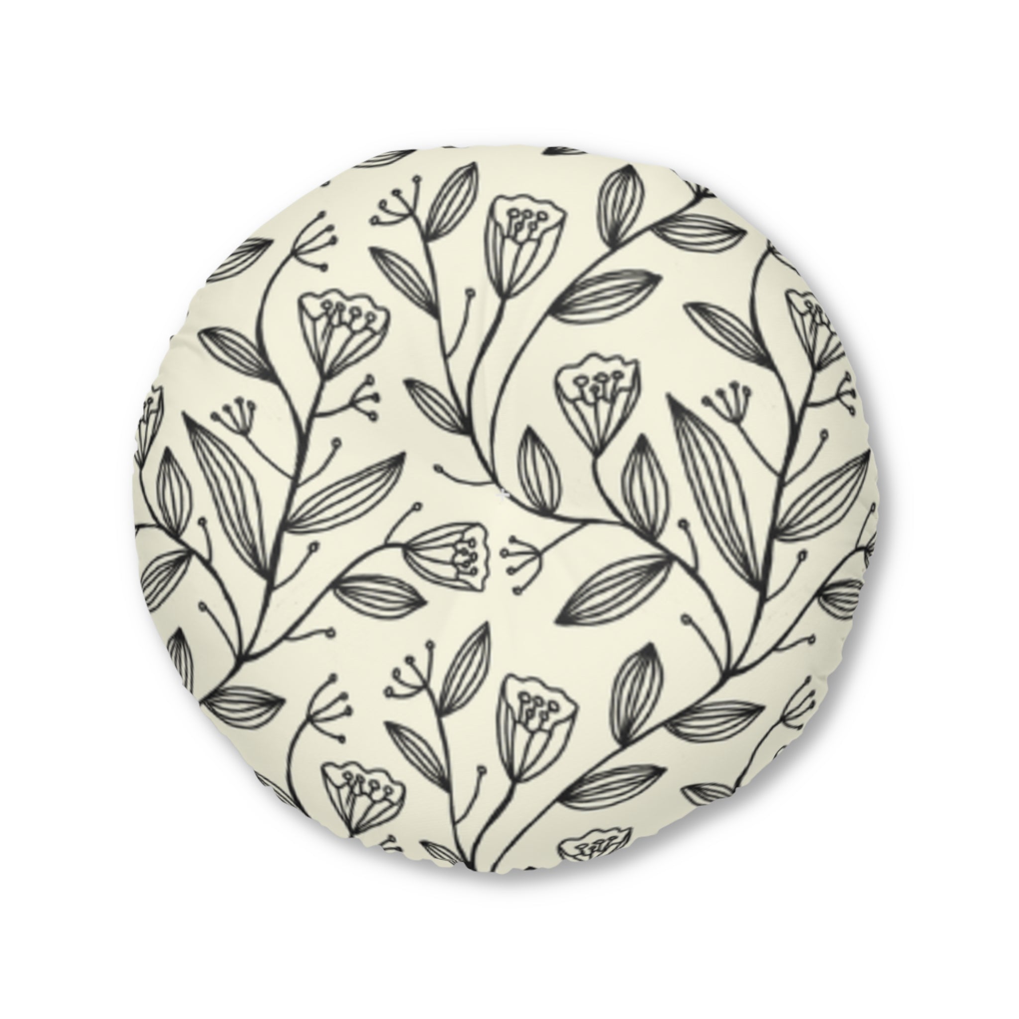 Tulip Garden Floor Pillow Round