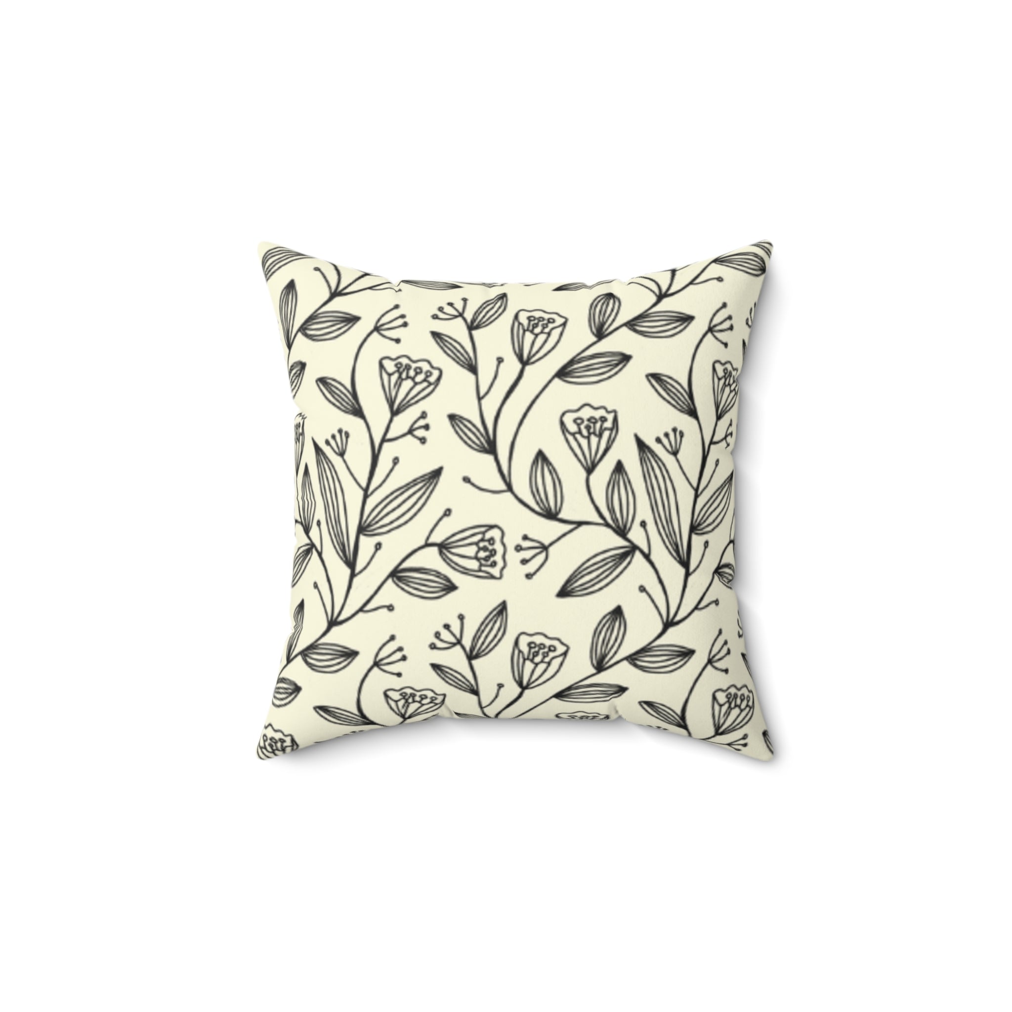 Tulip Garden Suede Pillow