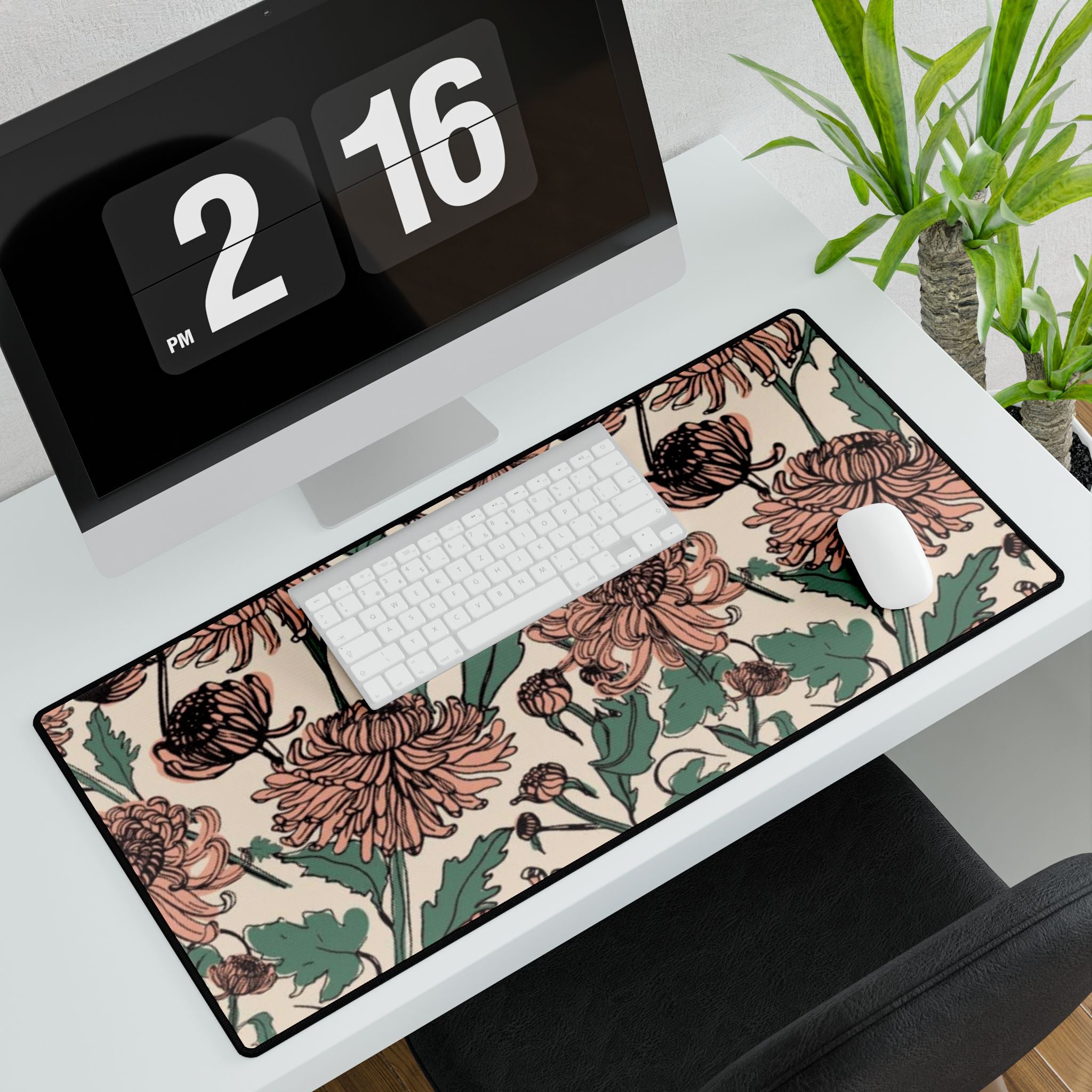 Mauve Garden Desk Mat