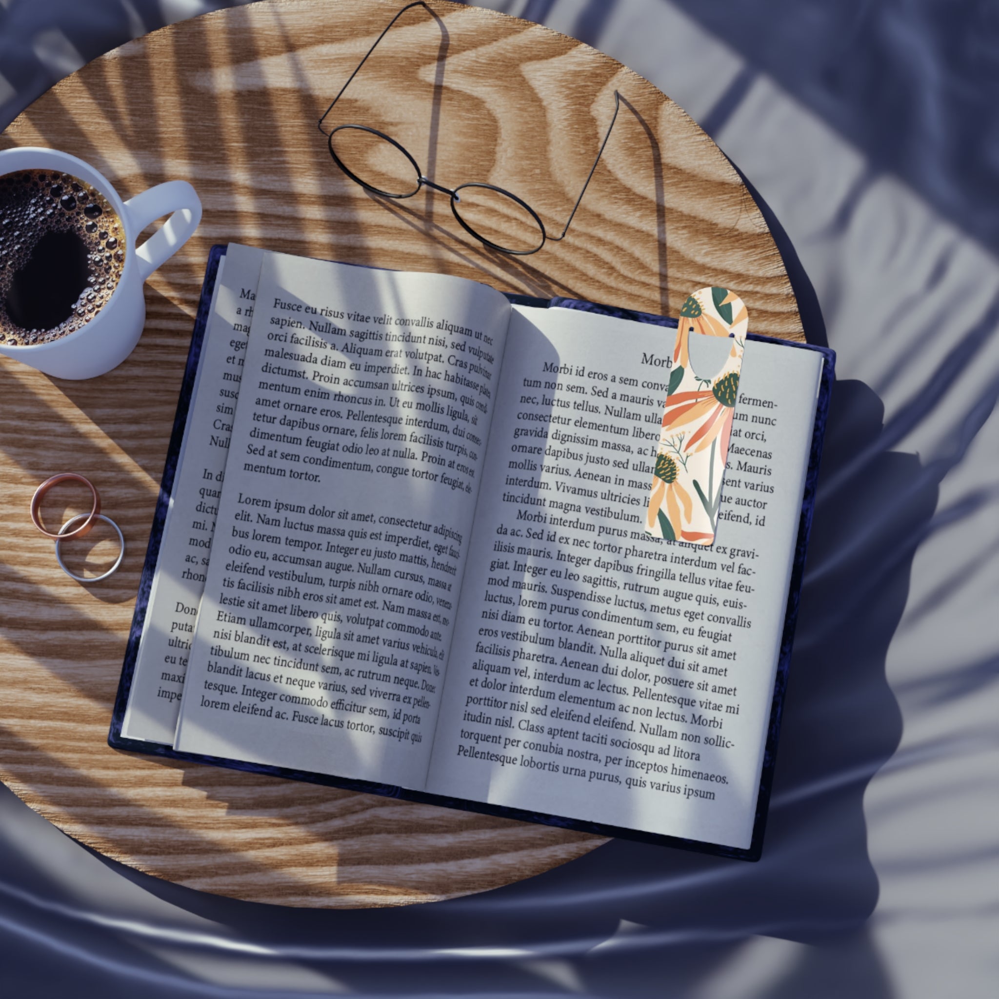 Daisy Garden Metal Bookmark