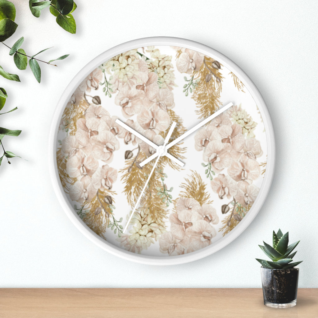Peony Garden Clock
