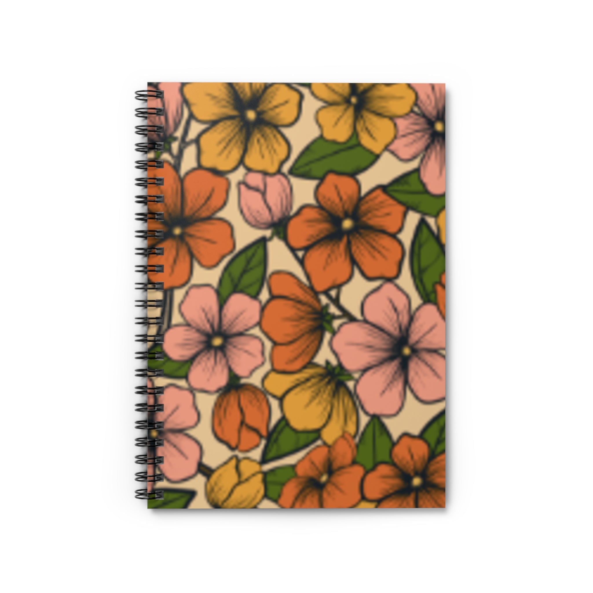 Pastel Garden Spiral Journal