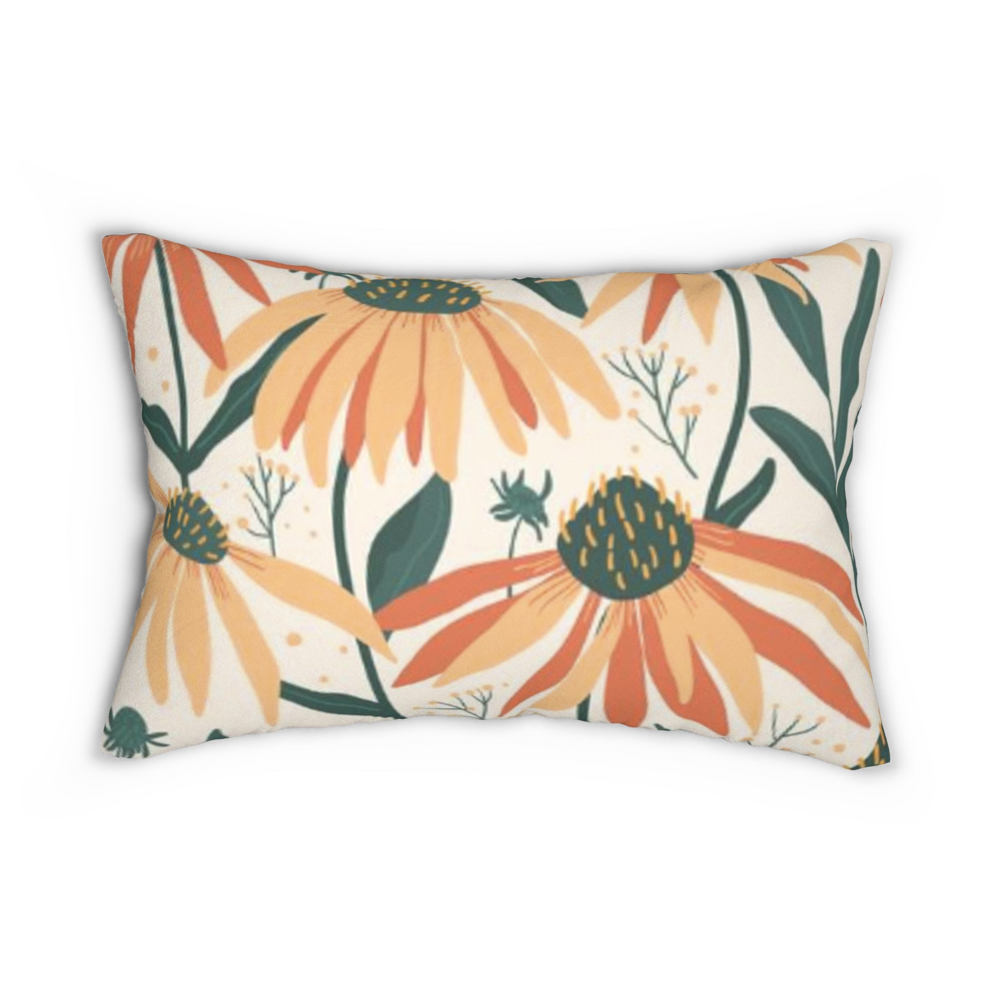 Daisy Garden Lumbar Pillow
