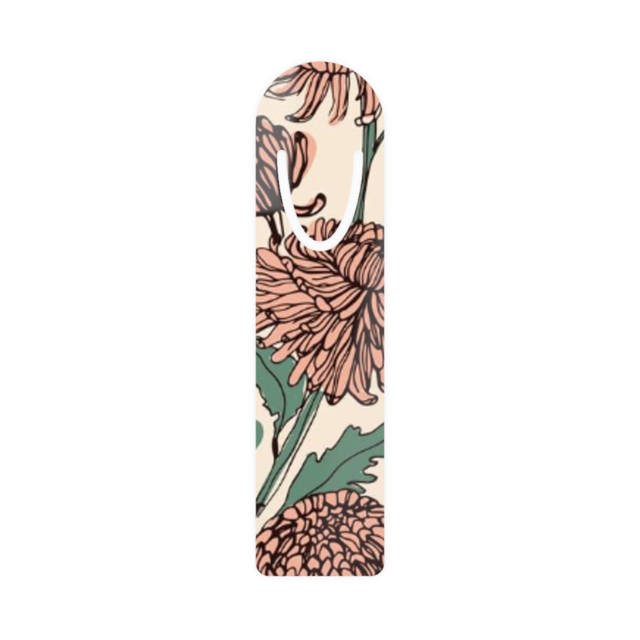 Mauve Garden Metal Bookmark