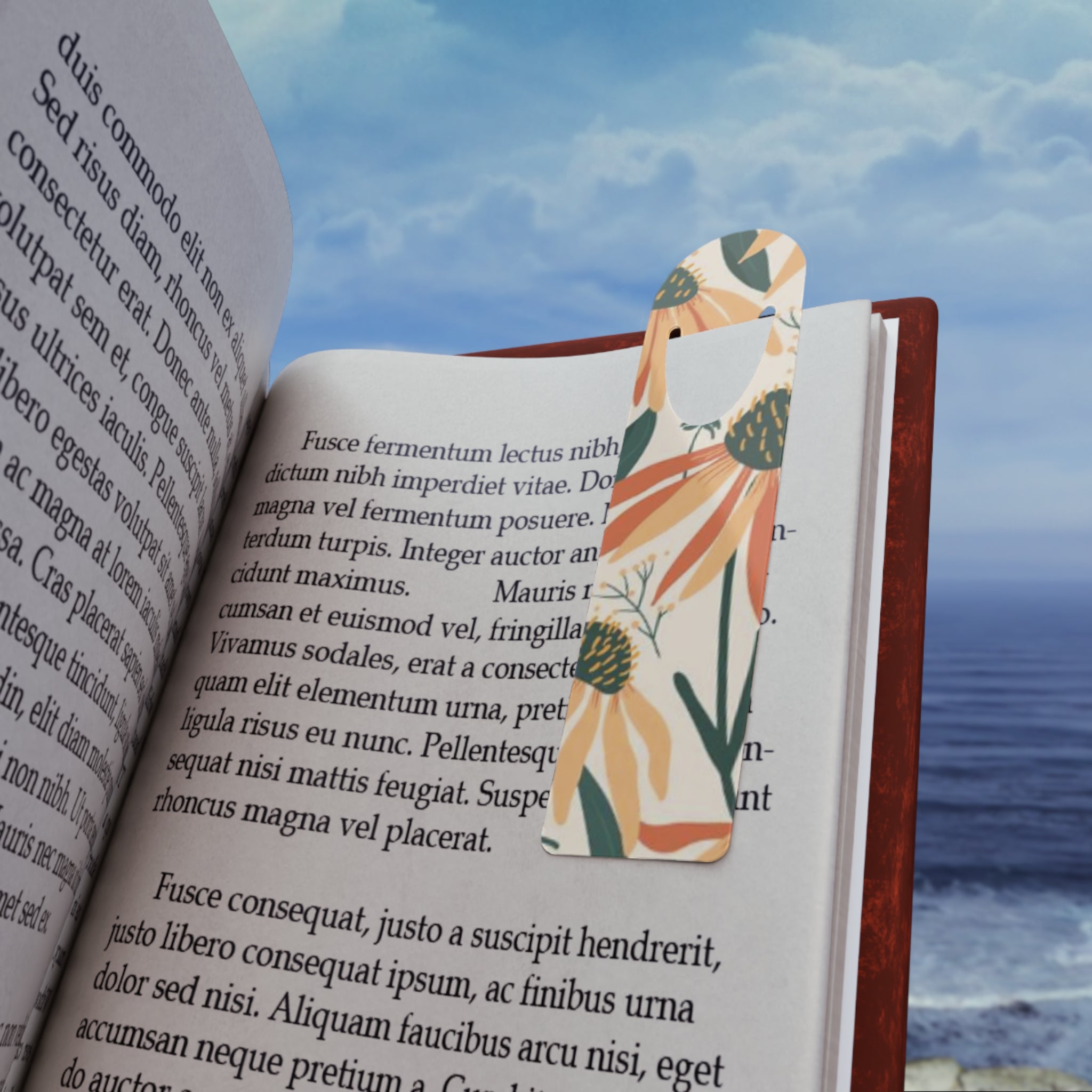 Daisy Garden Metal Bookmark
