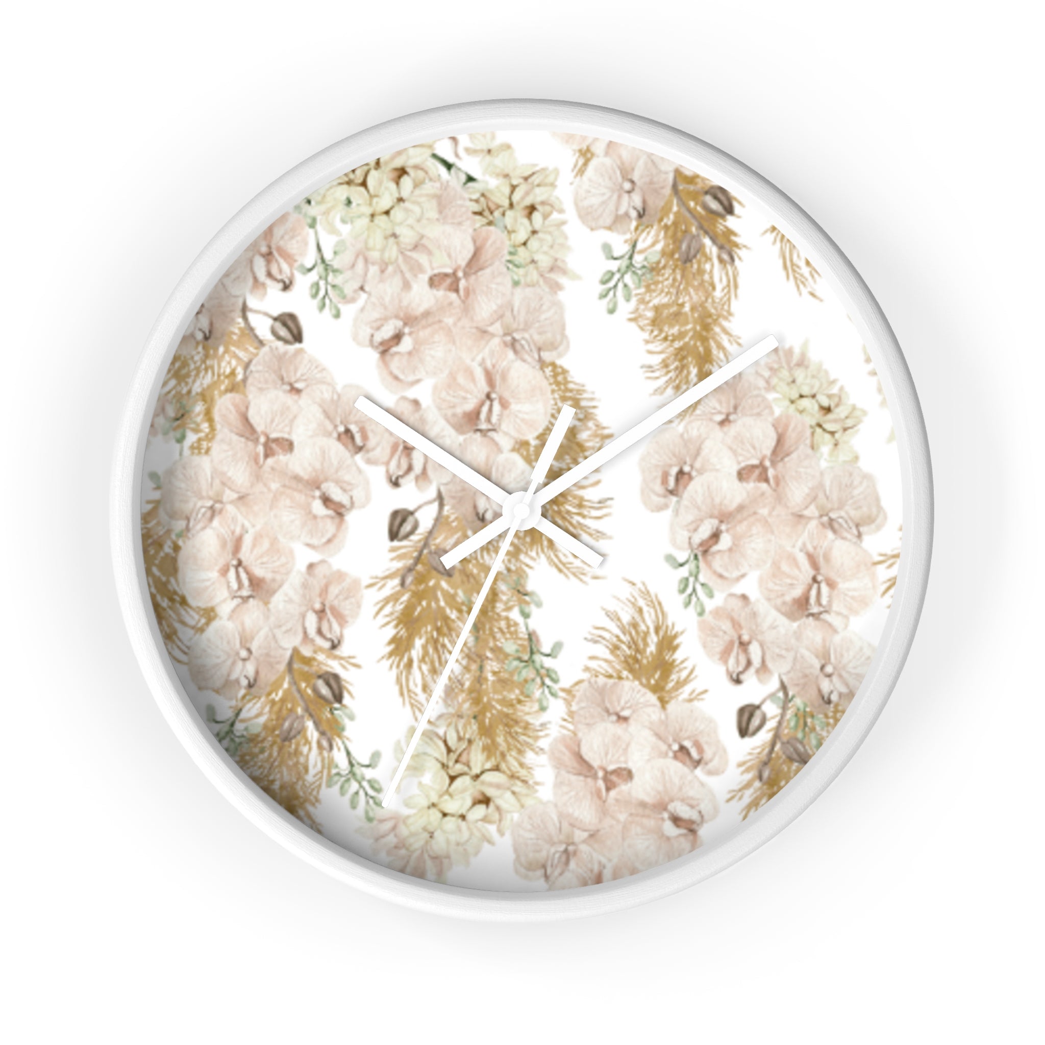 Peony Garden Clock