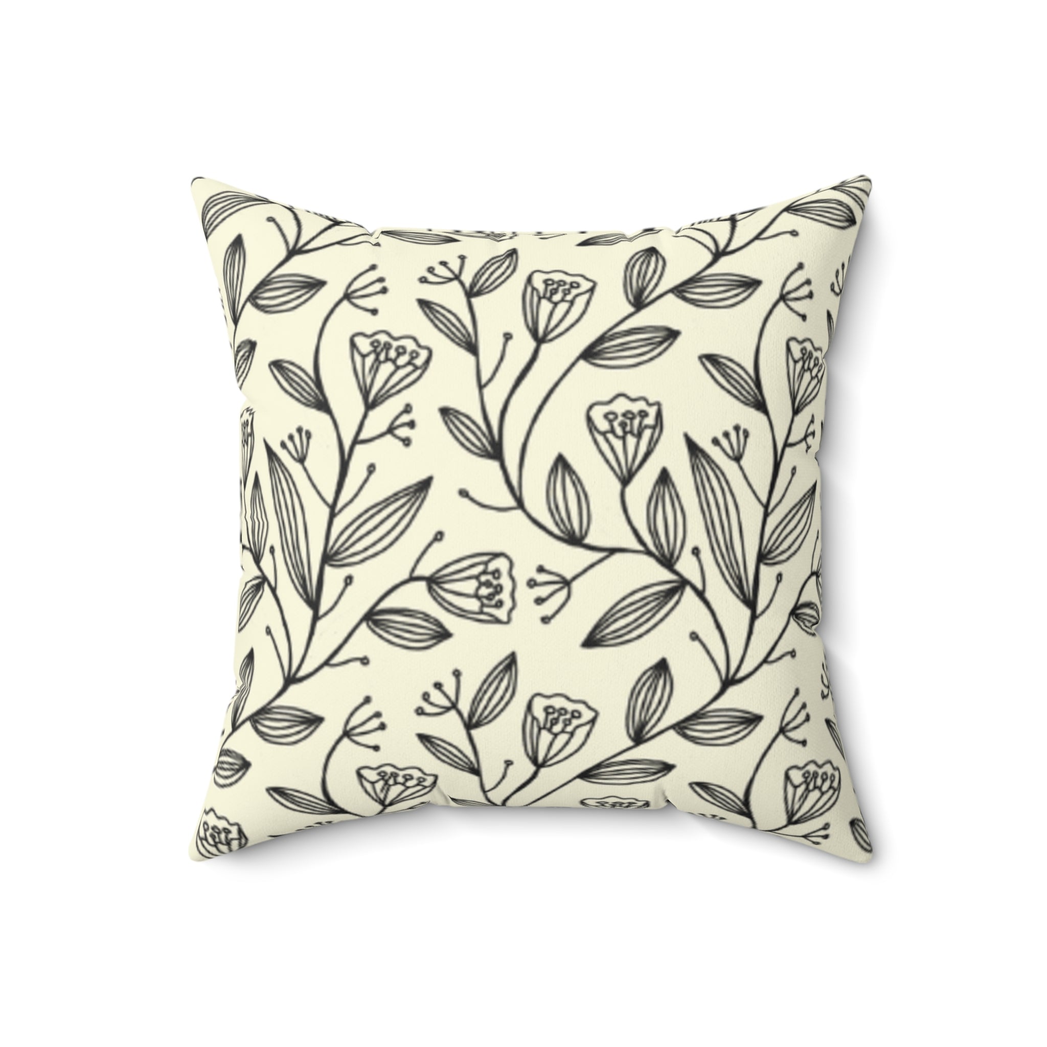 Tulip Garden Suede Pillow