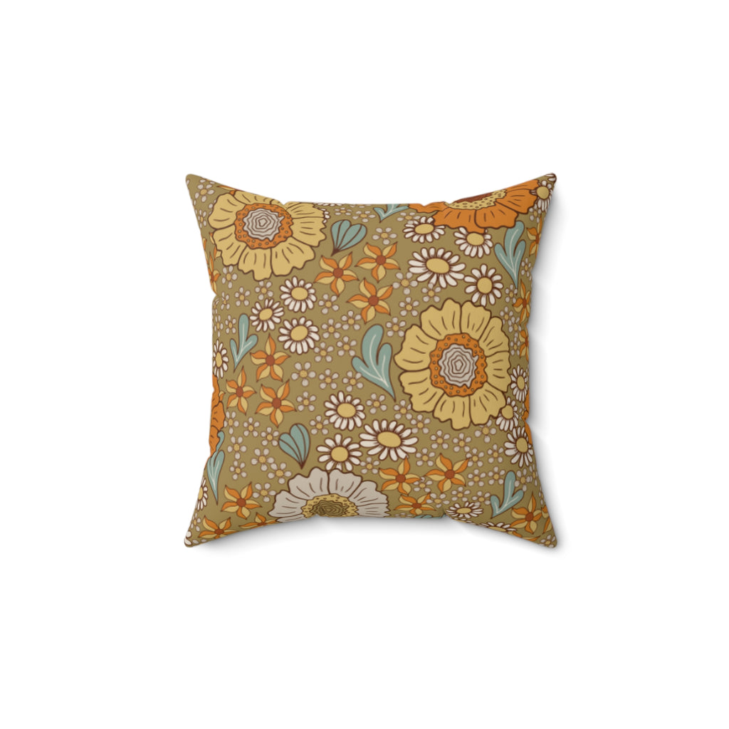 Nude Garden Suede Pillow
