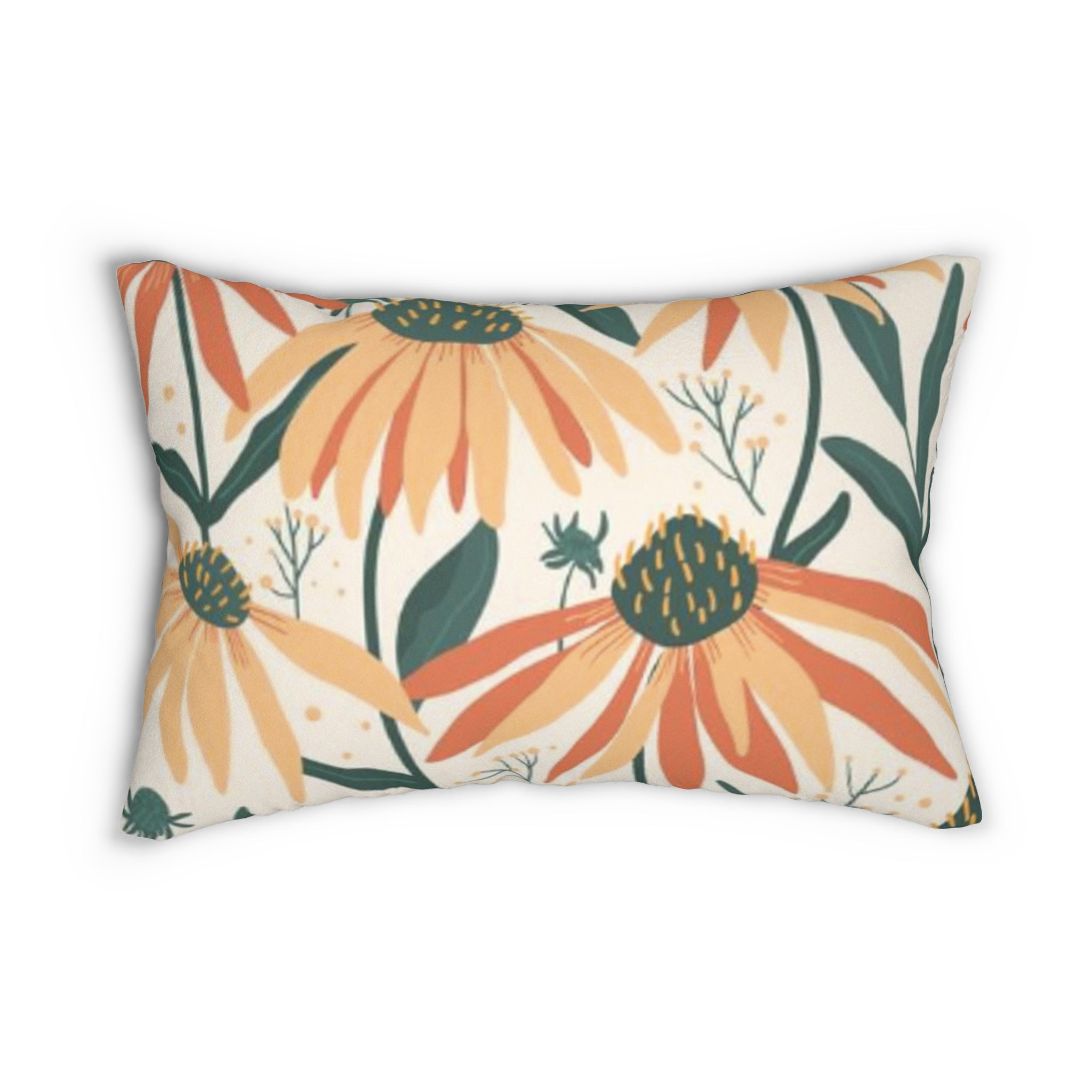 Daisy Garden Lumbar Pillow