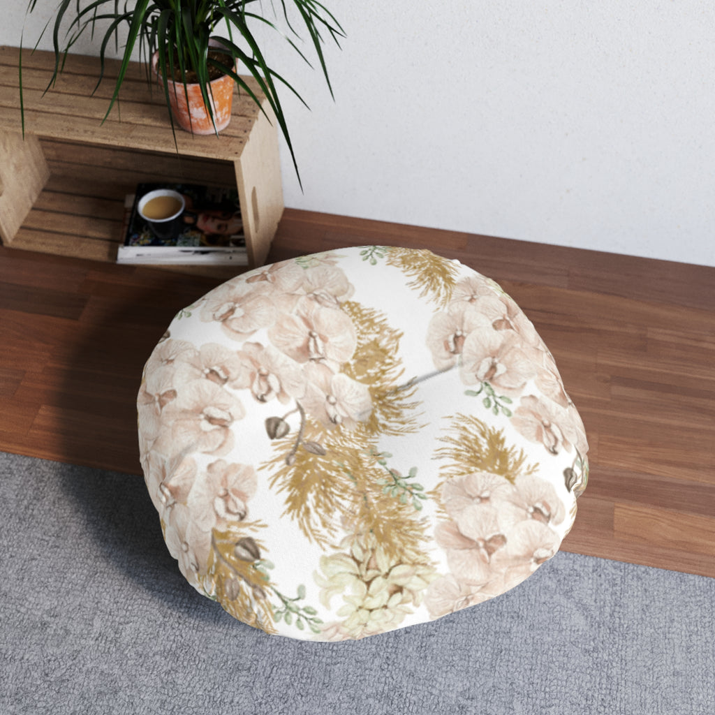 Peony Garden Floor Pillow Round