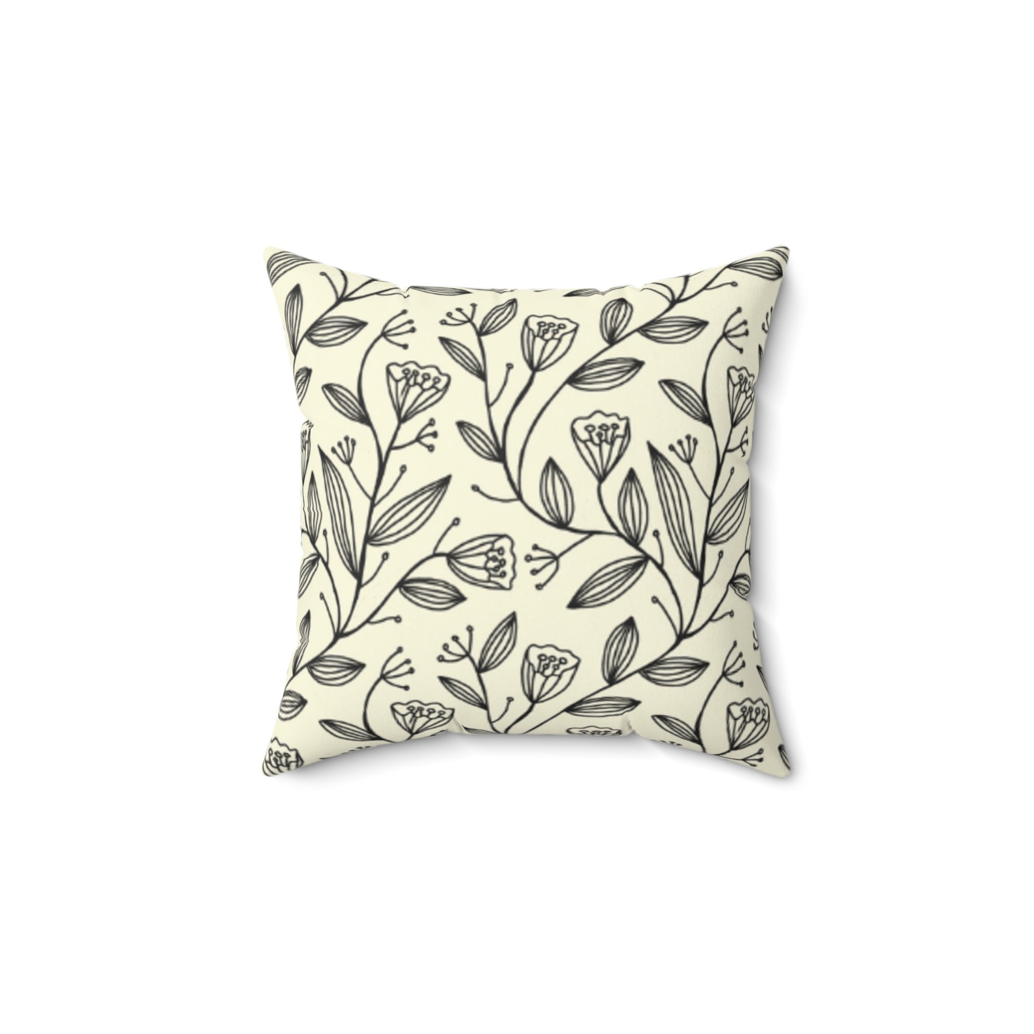Tulip Garden Suede Pillow