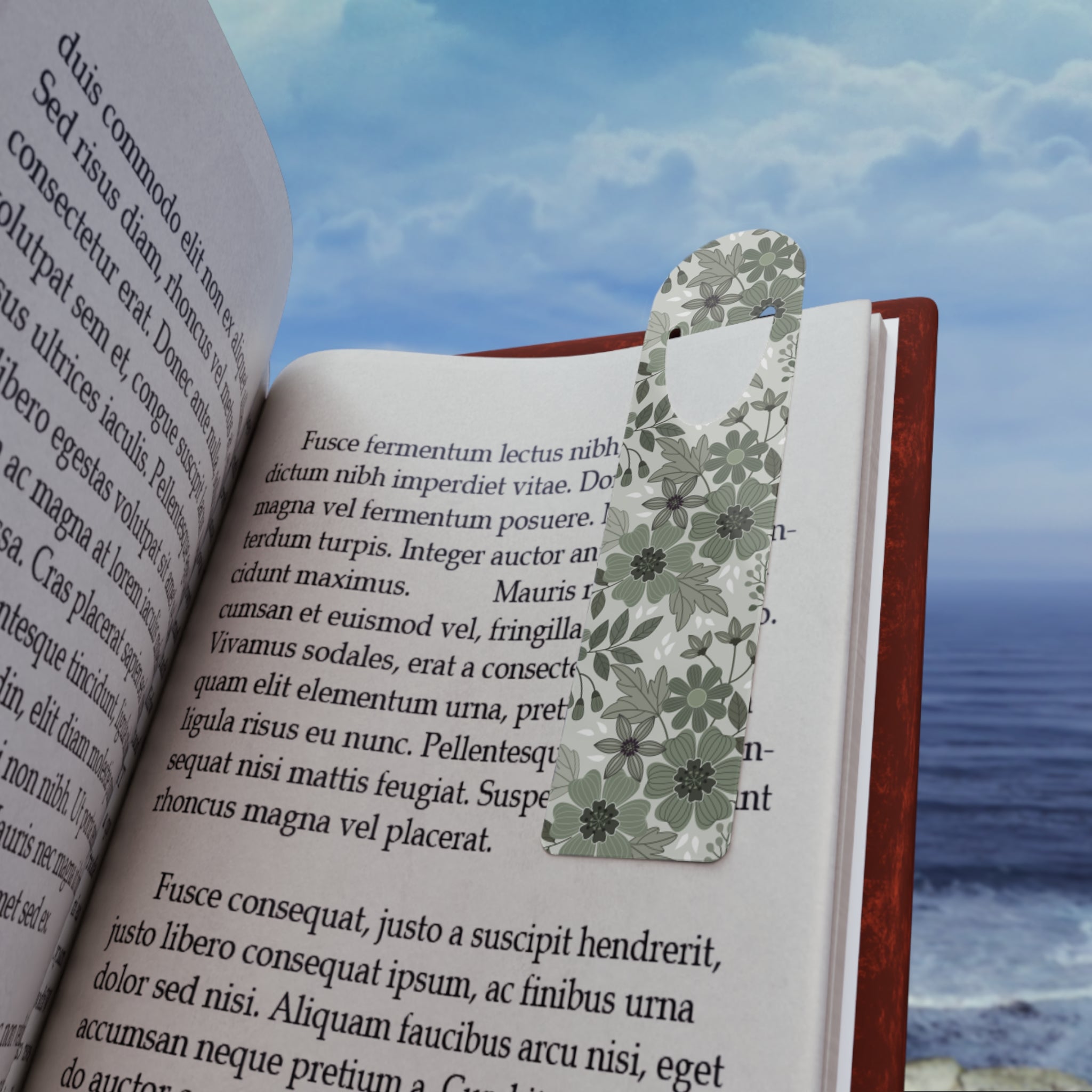 Green Garden Metal Bookmark