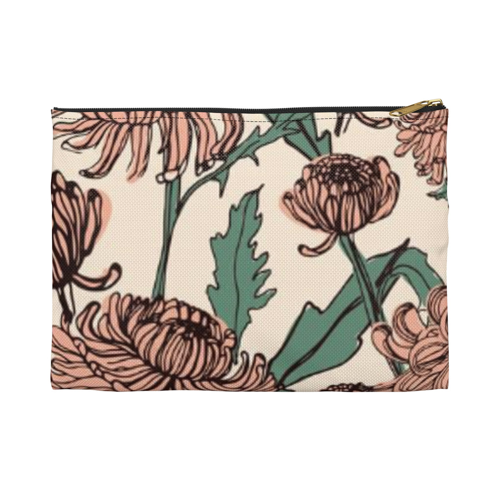 Mauve Garden Writing Pouch