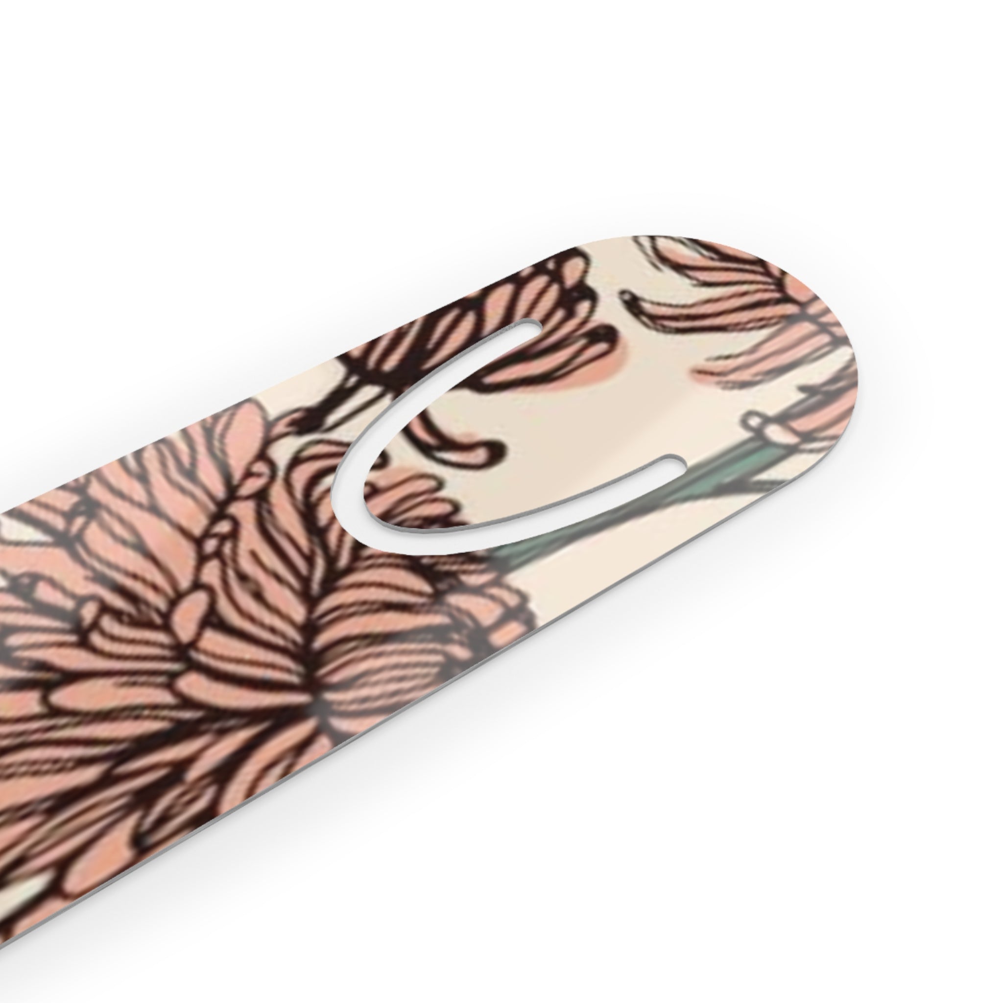 Mauve Garden Metal Bookmark
