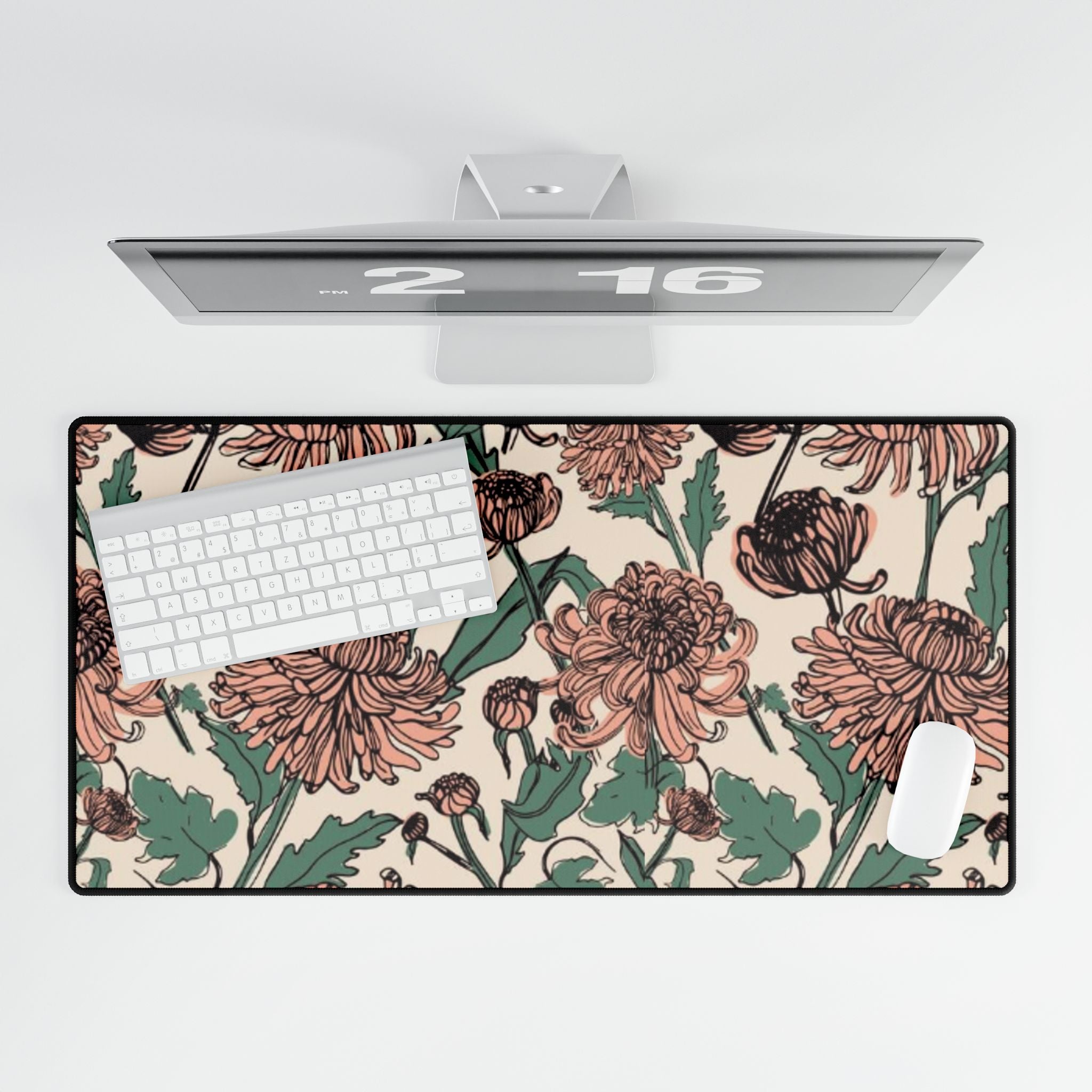 Mauve Garden Desk Mat