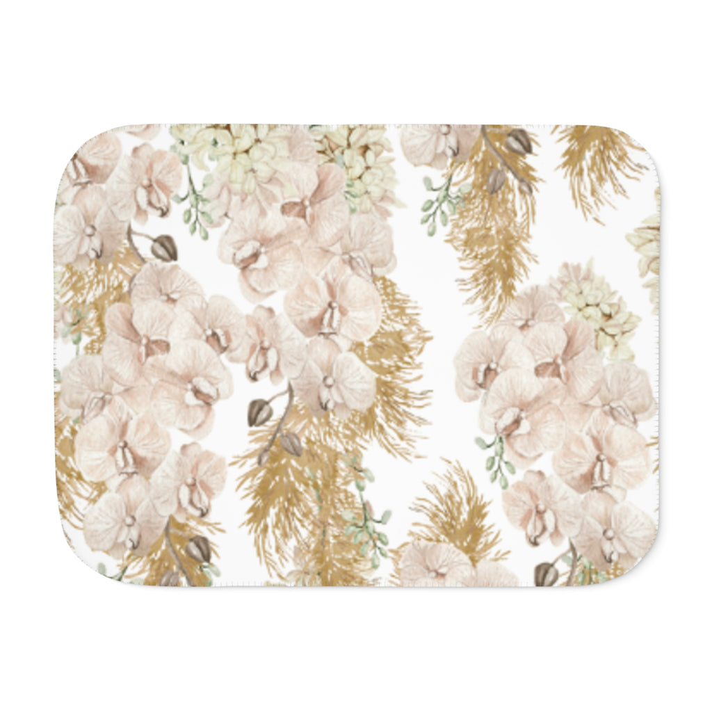 Peony Garden Sherpa Blanket