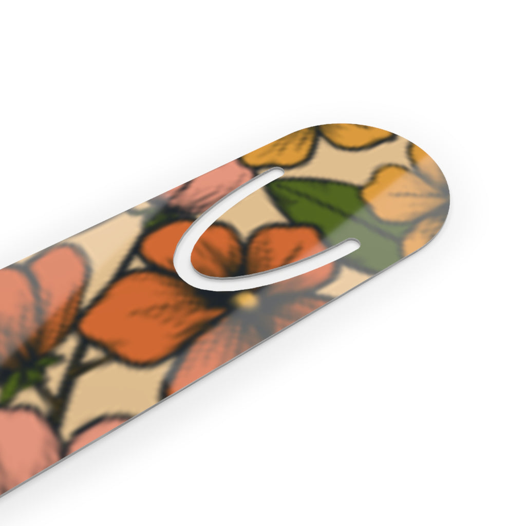 Pastel Garden Metal Bookmark
