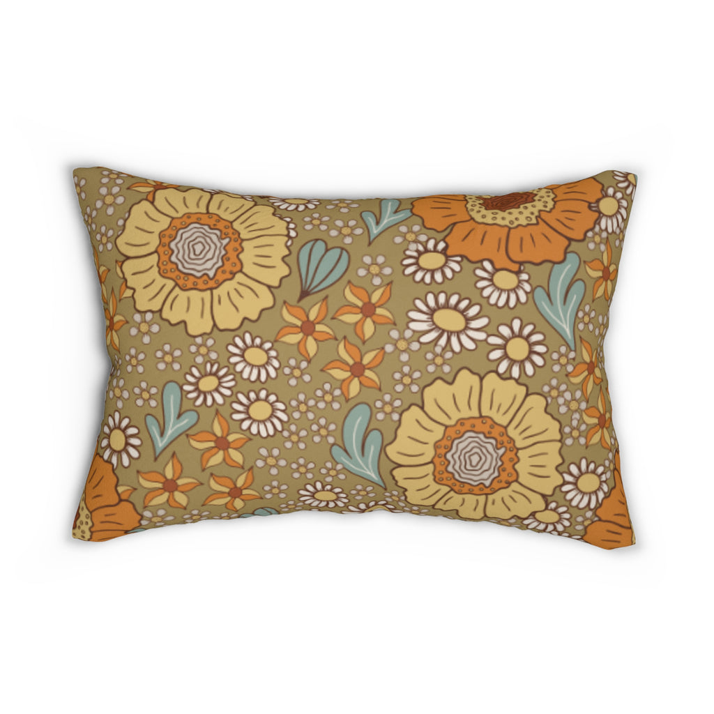 Nude Garden Lumbar Pillow