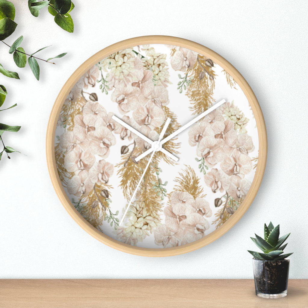 Peony Garden Clock