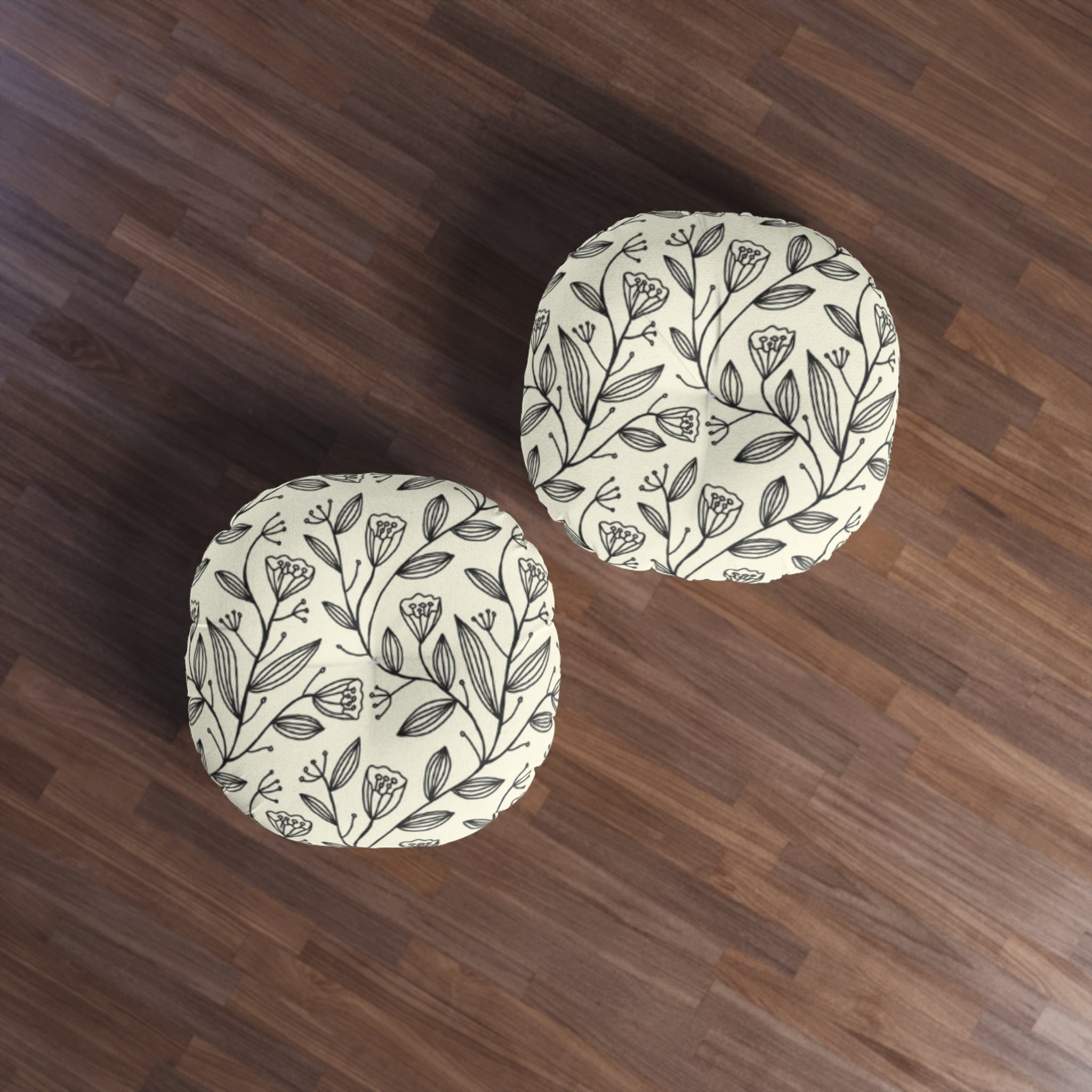 Tulip Garden Floor Pillow Round