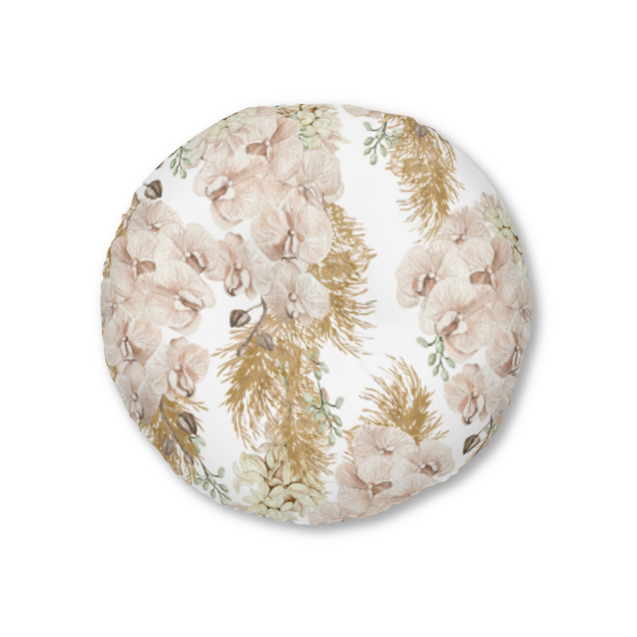 Peony Garden Floor Pillow Round