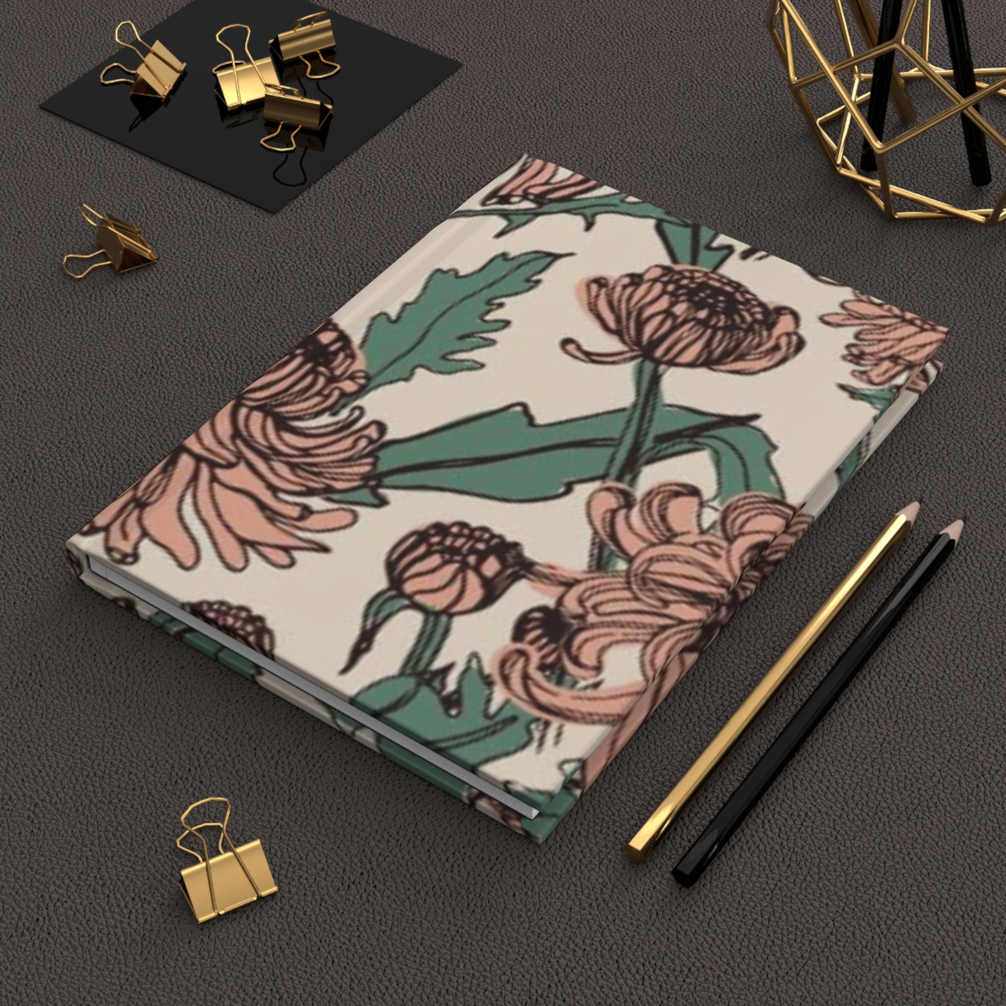 Mauve Garden Hardcover Journal