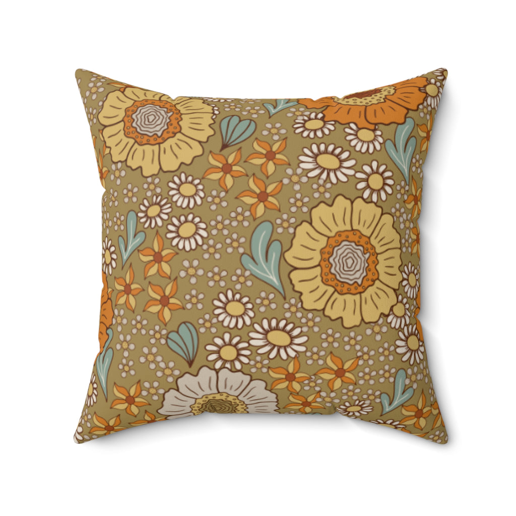 Nude Garden Suede Pillow