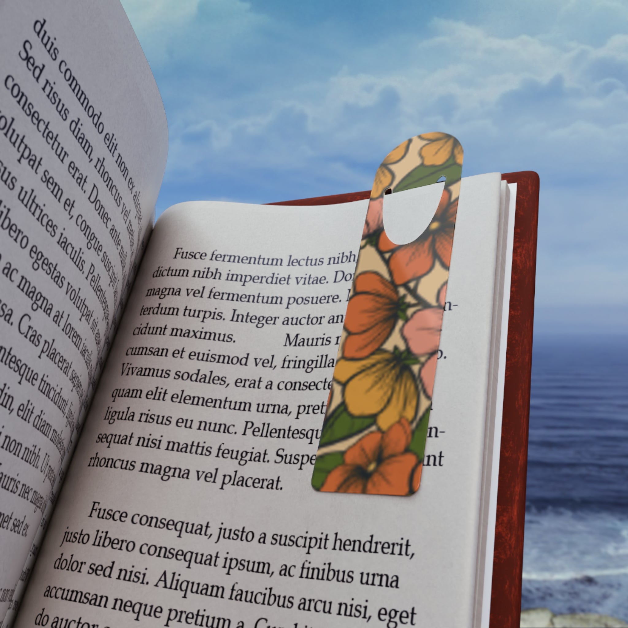 Pastel Garden Metal Bookmark