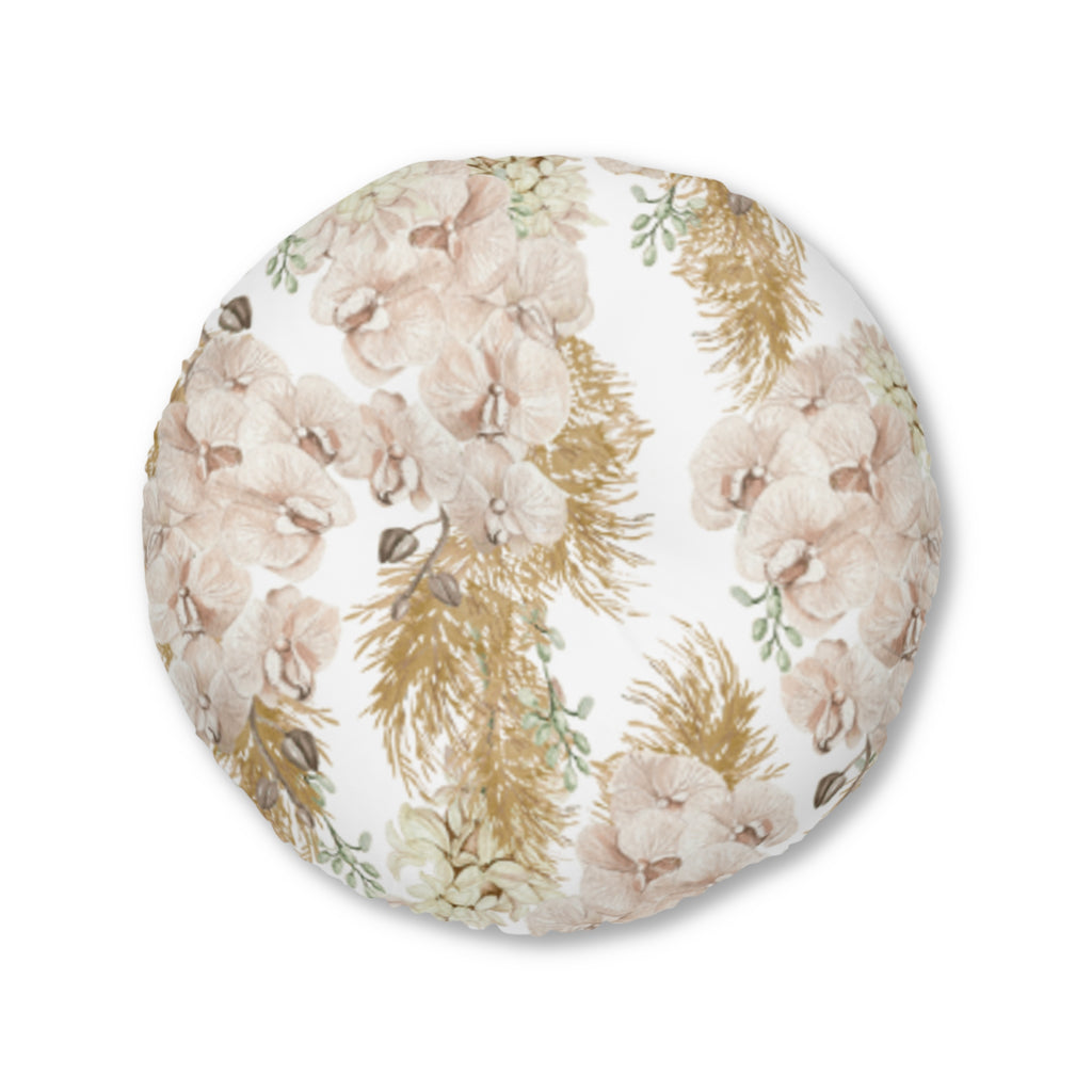 Peony Garden Floor Pillow Round