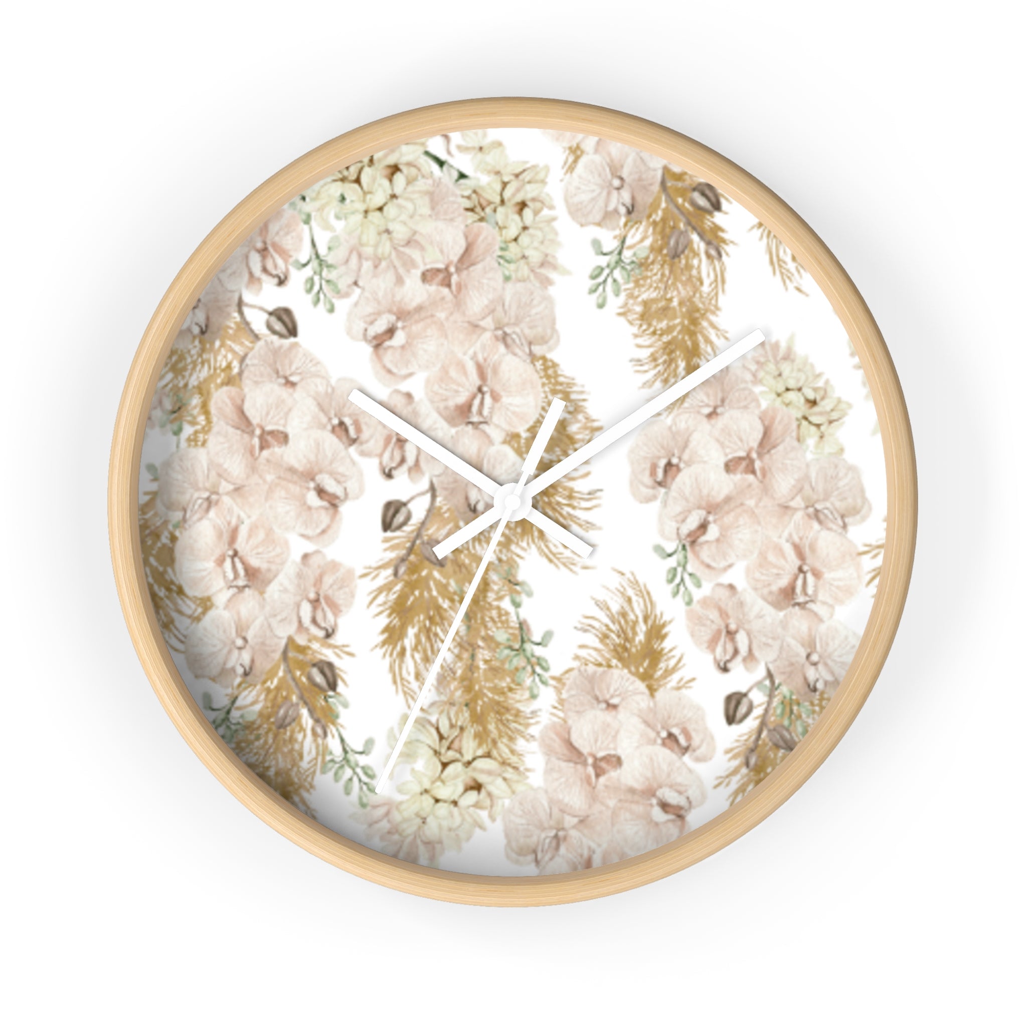 Peony Garden Clock