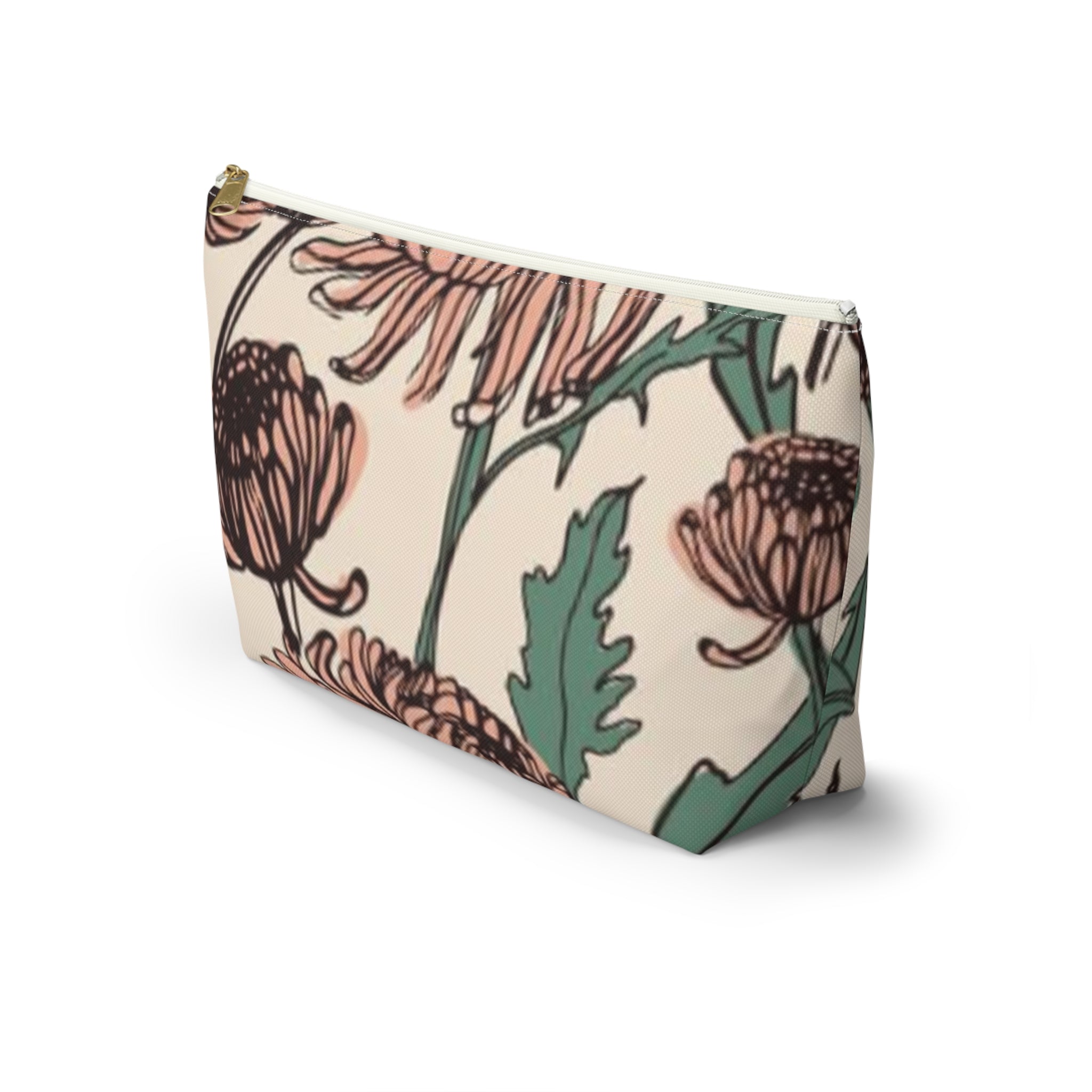 Mauve Garden Writing Pouch