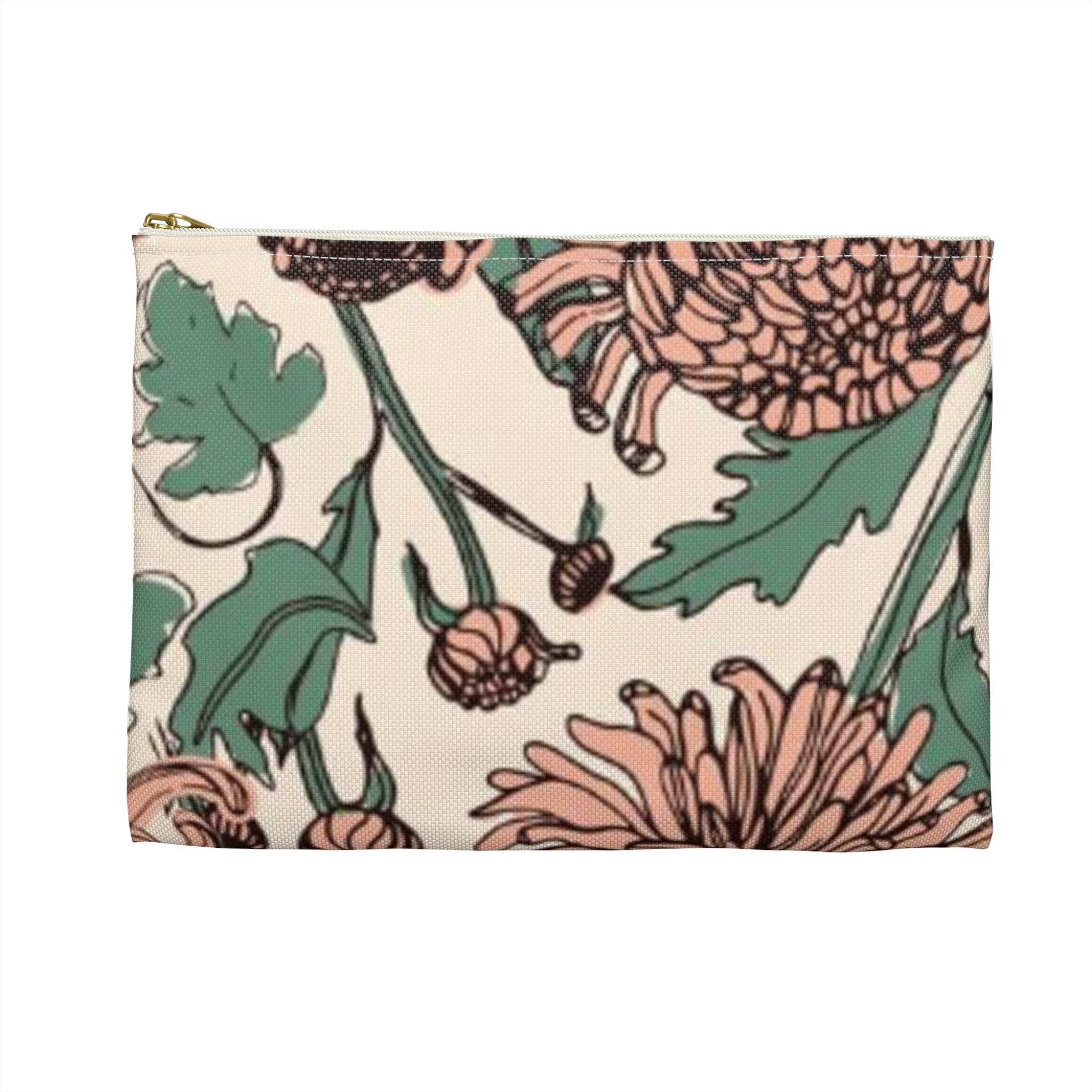 Mauve Garden Writing Pouch