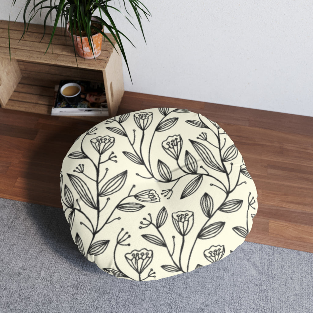 Tulip Garden Floor Pillow Round