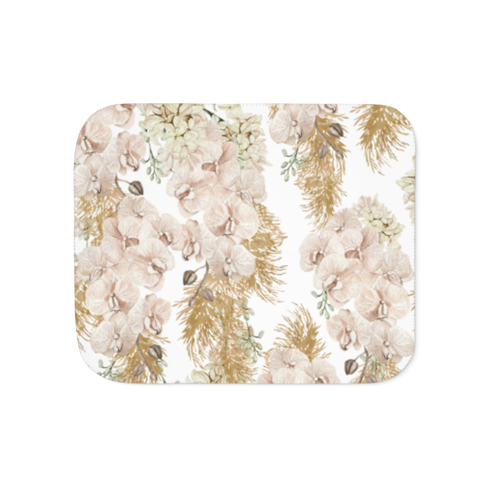 Peony Garden Sherpa Blanket