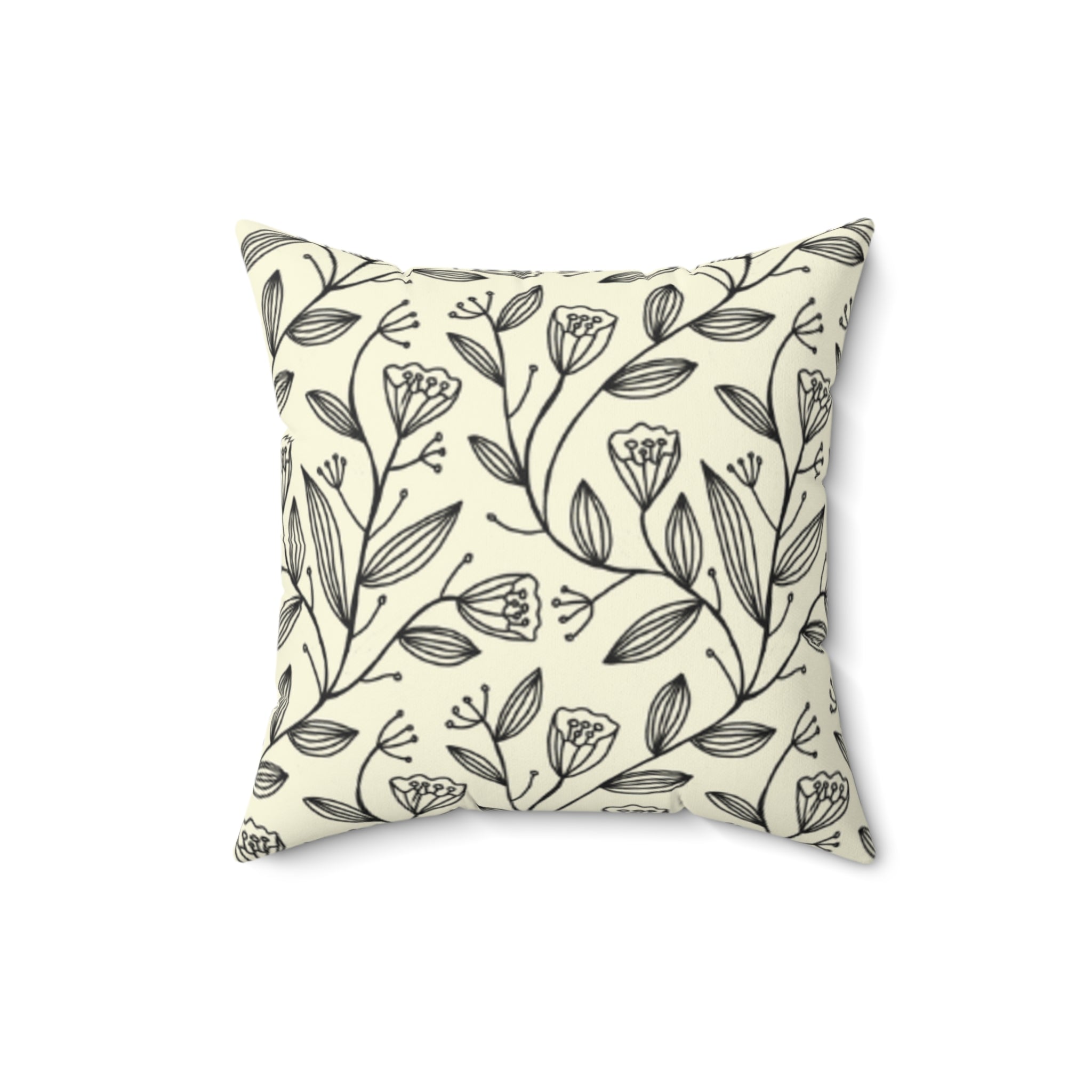 Tulip Garden Suede Pillow