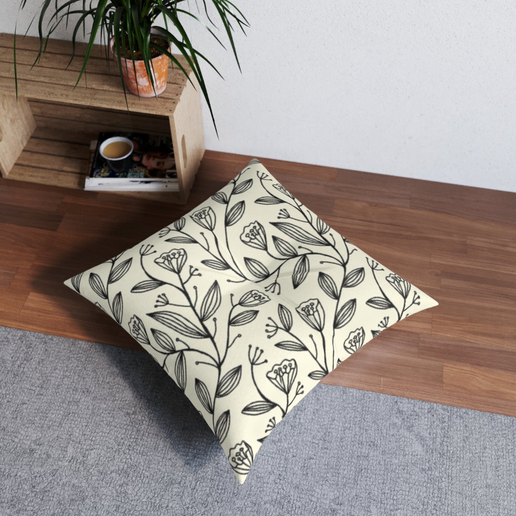 Tulip Garden Floor Pillow