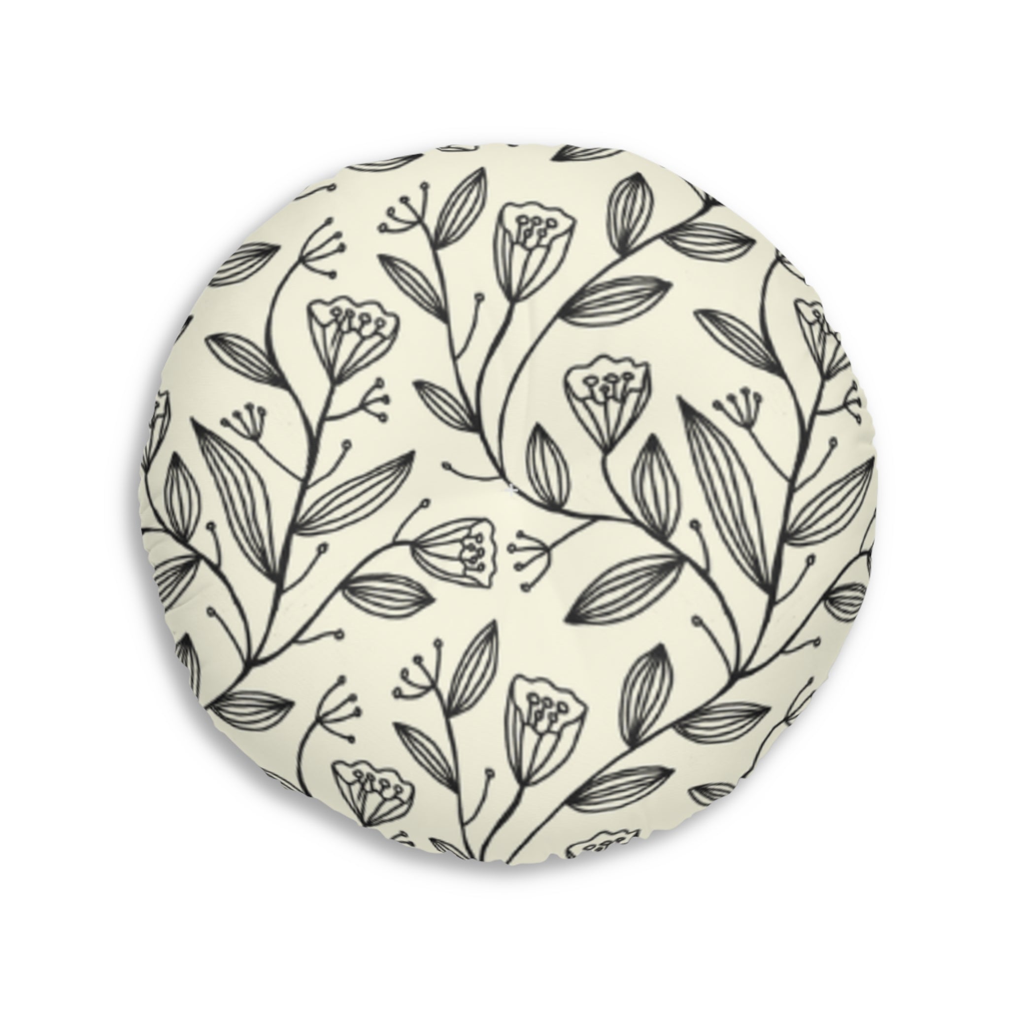 Tulip Garden Floor Pillow Round
