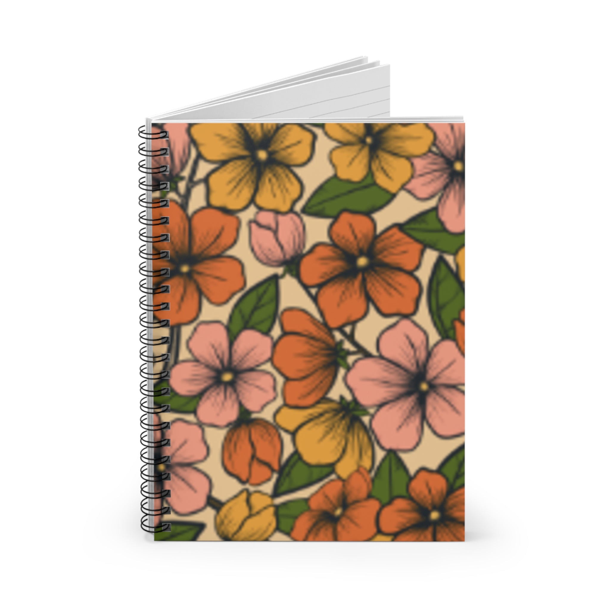 Pastel Garden Spiral Journal
