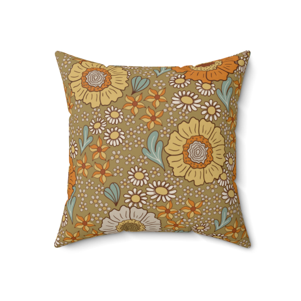 Nude Garden Suede Pillow