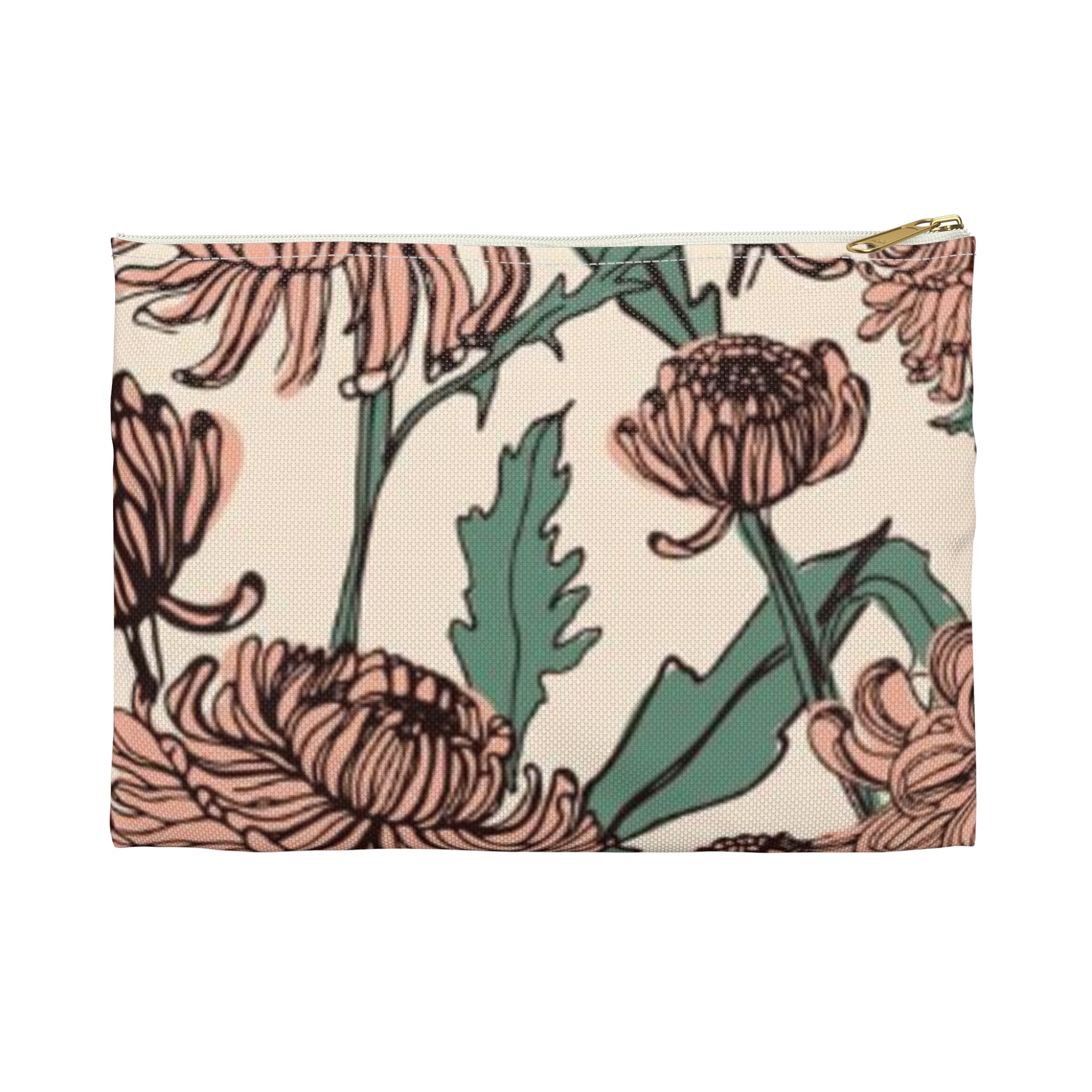 Mauve Garden Writing Pouch