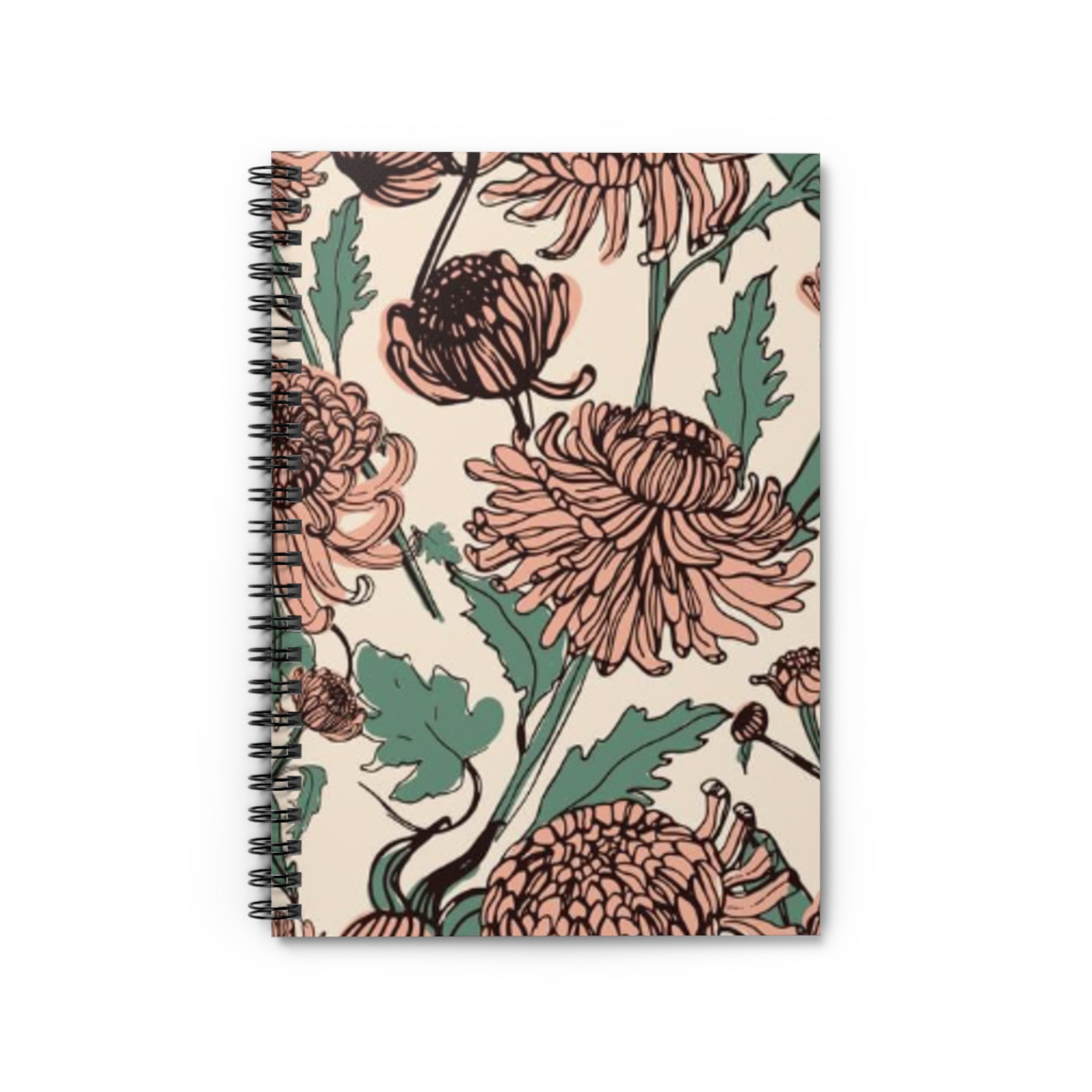 Mauve Garden Spiral Journal