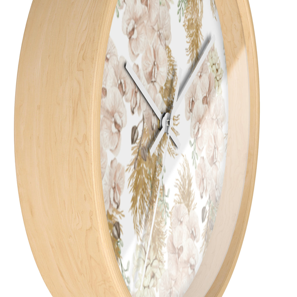 Peony Garden Clock
