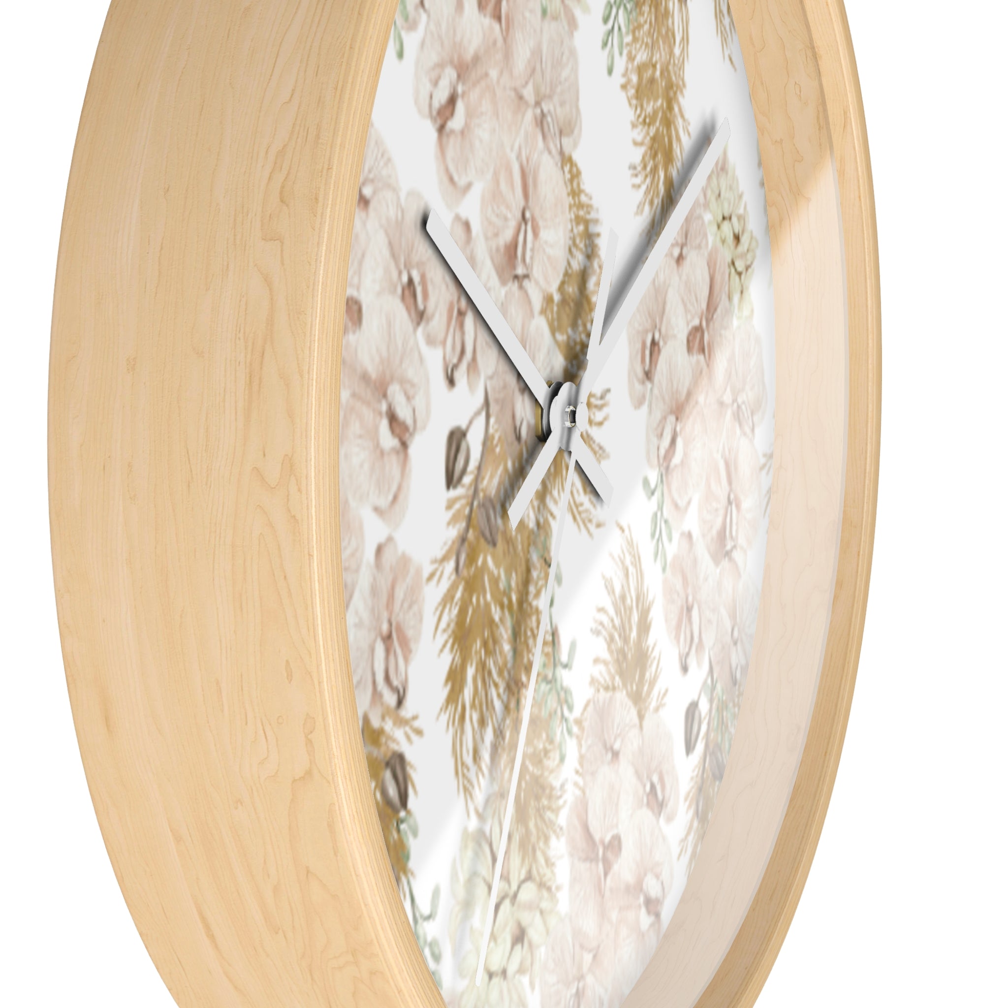 Peony Garden Clock