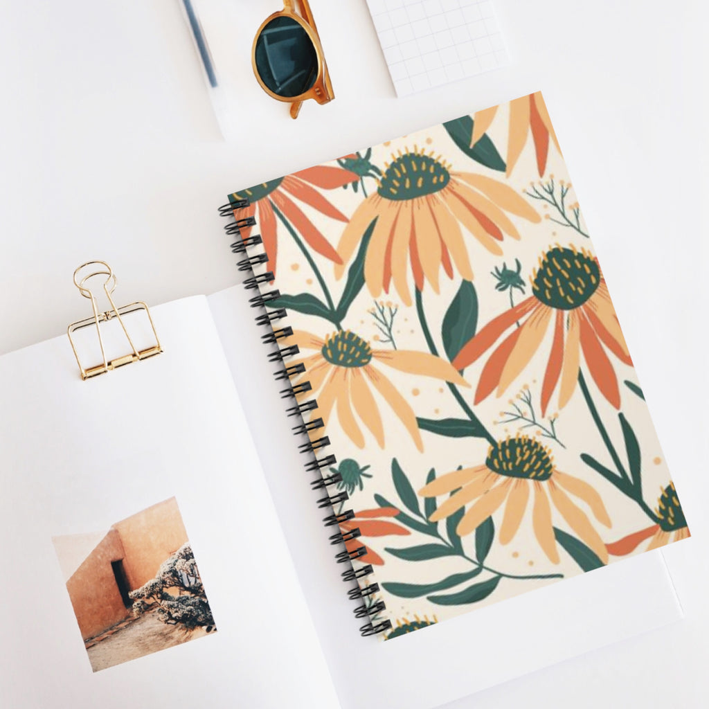 Daisy Garden Spiral Journal