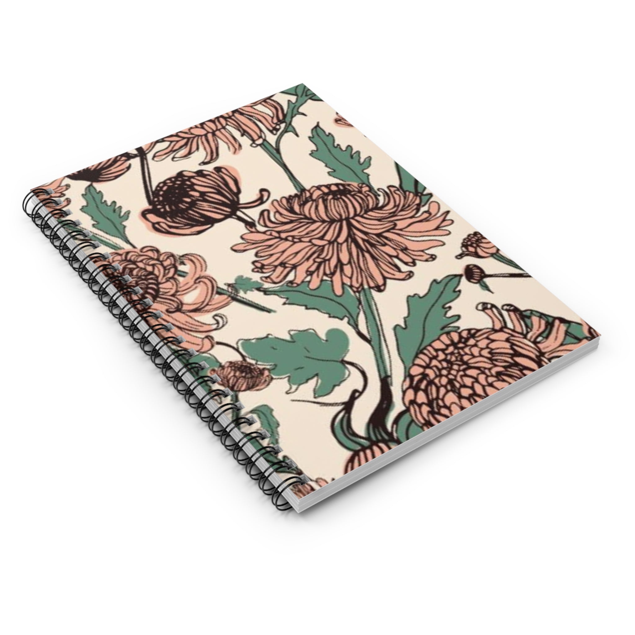 Mauve Garden Spiral Journal