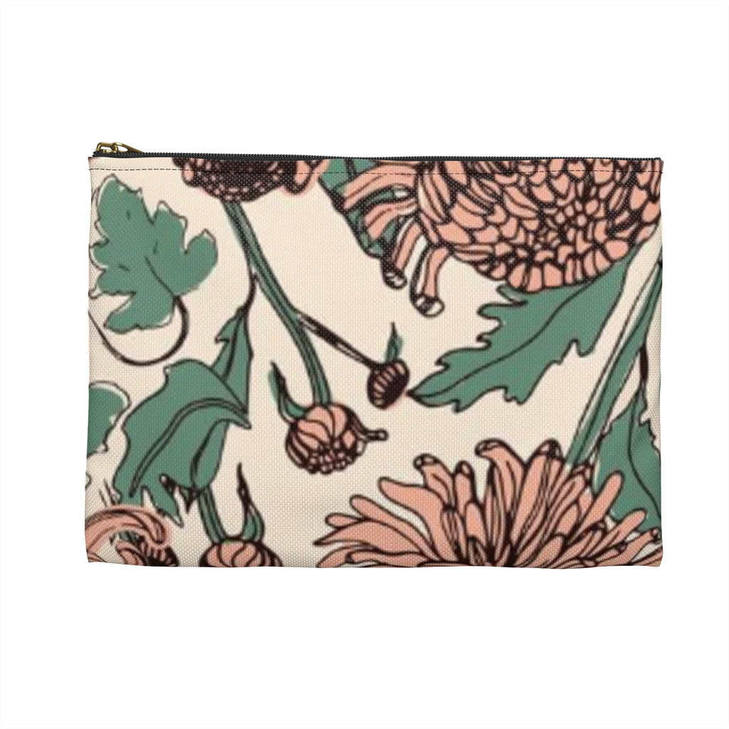 Mauve Garden Writing Pouch