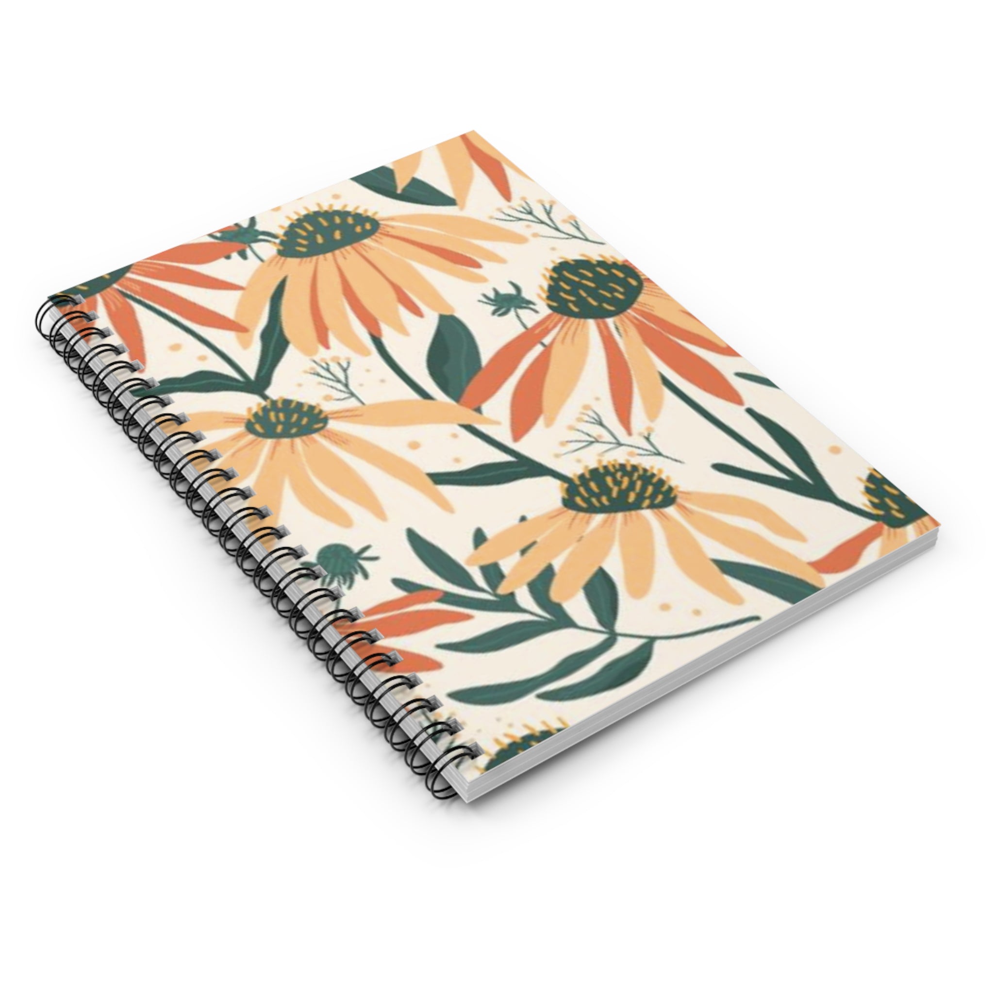 Daisy Garden Spiral Journal