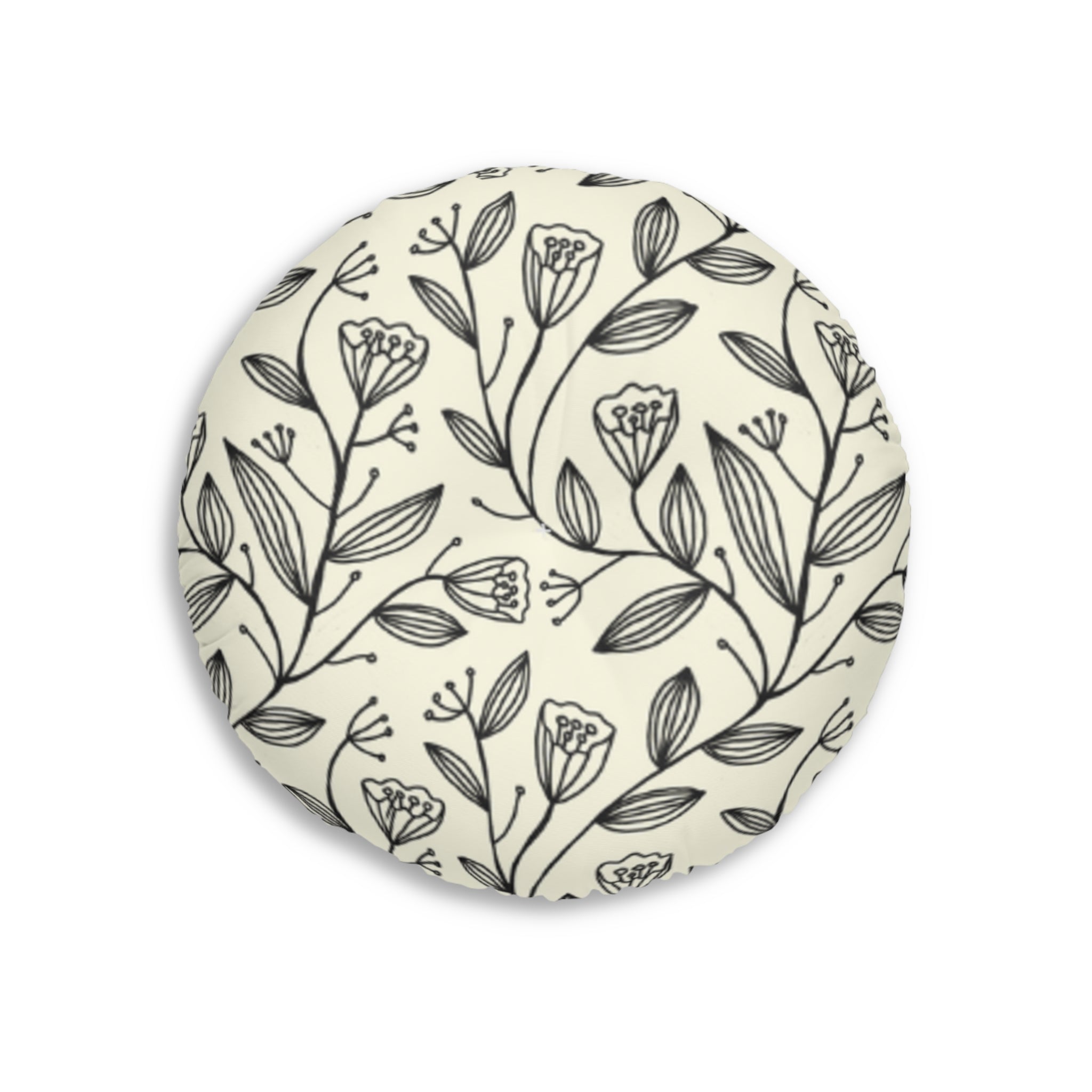 Tulip Garden Floor Pillow Round