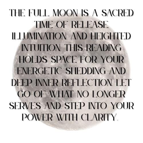 Full Moon Reading